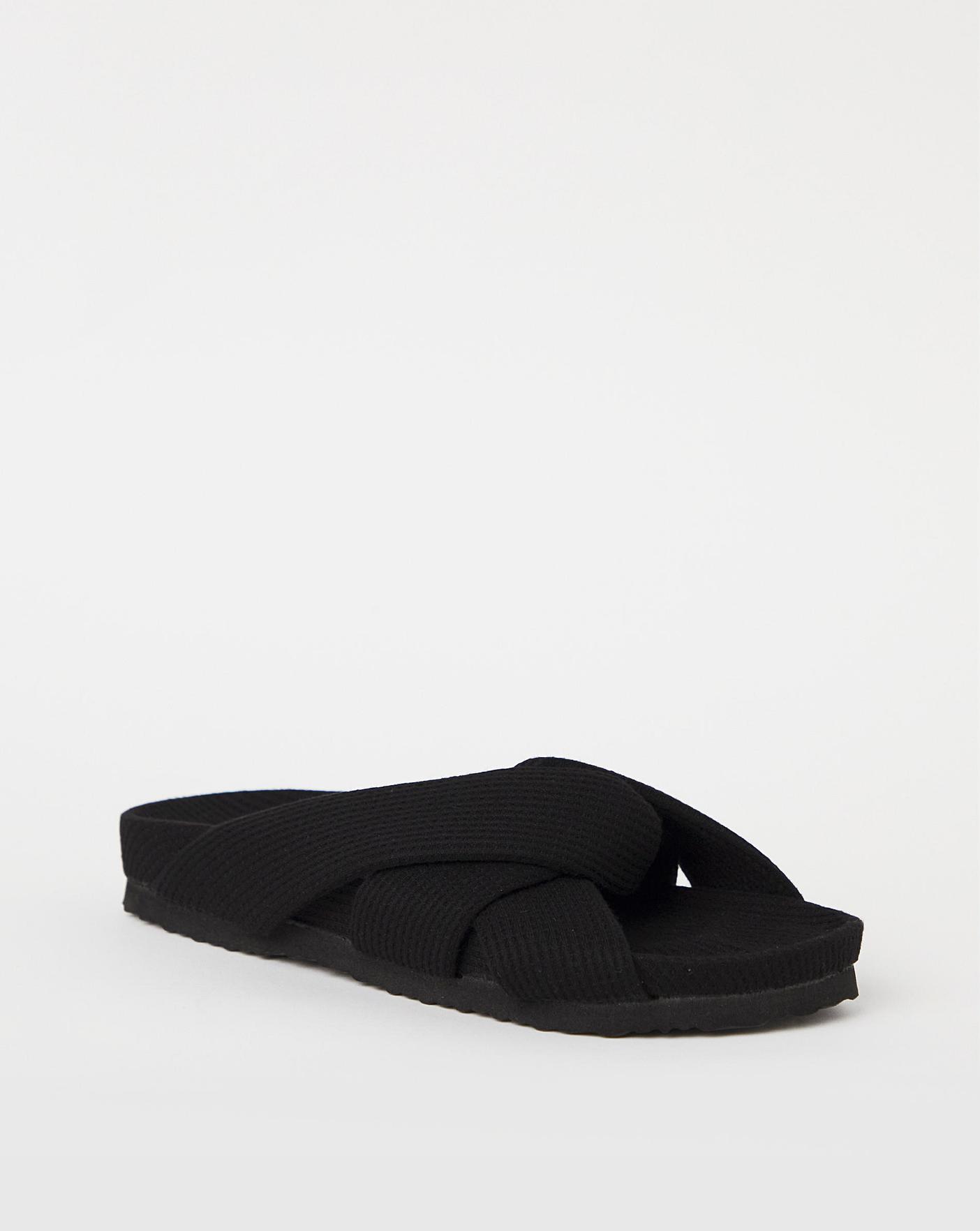 Waffle Footbed Open Toe Slippers | J D Williams