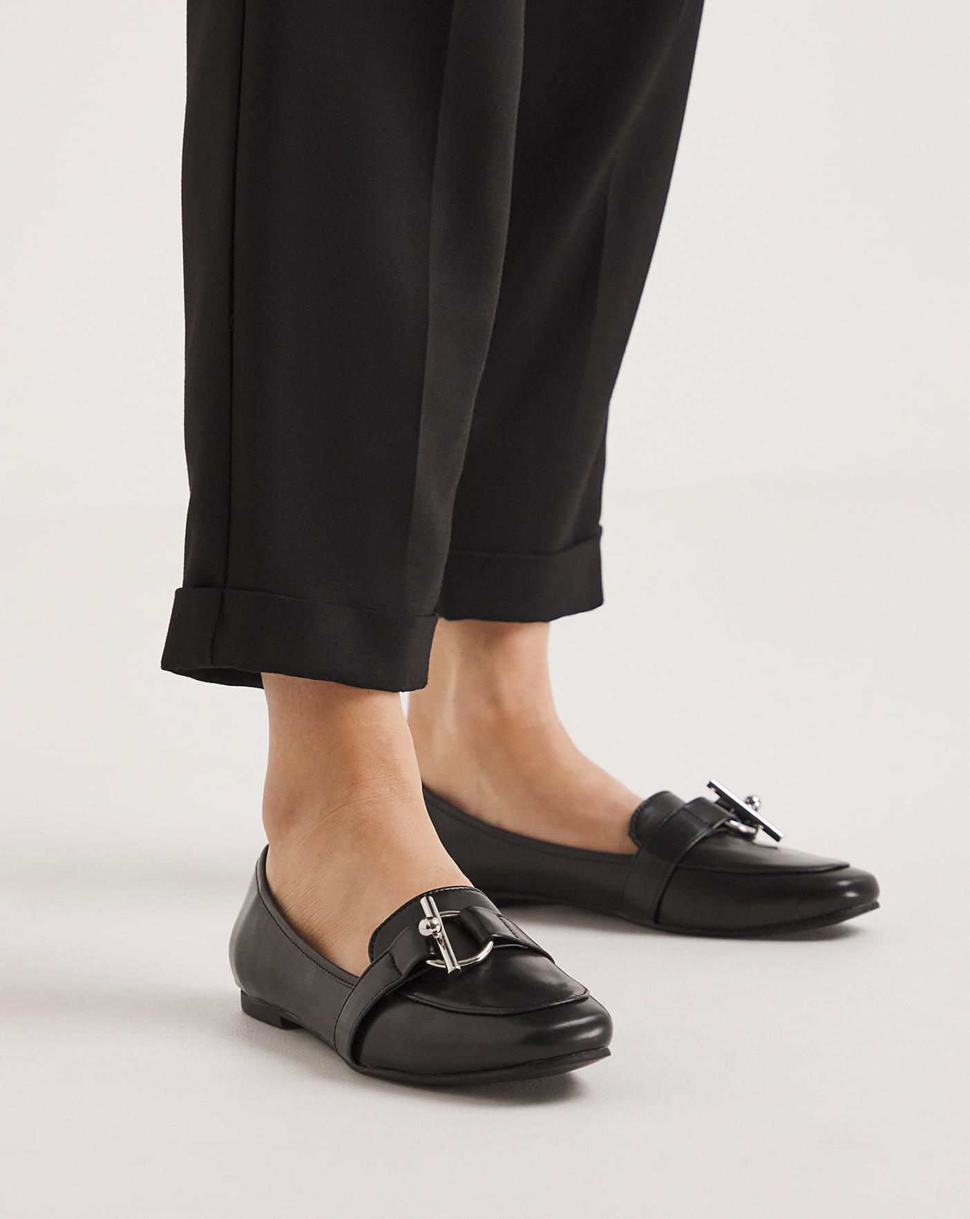 Hardware Loafer Ballerina Wide Fit | J D Williams