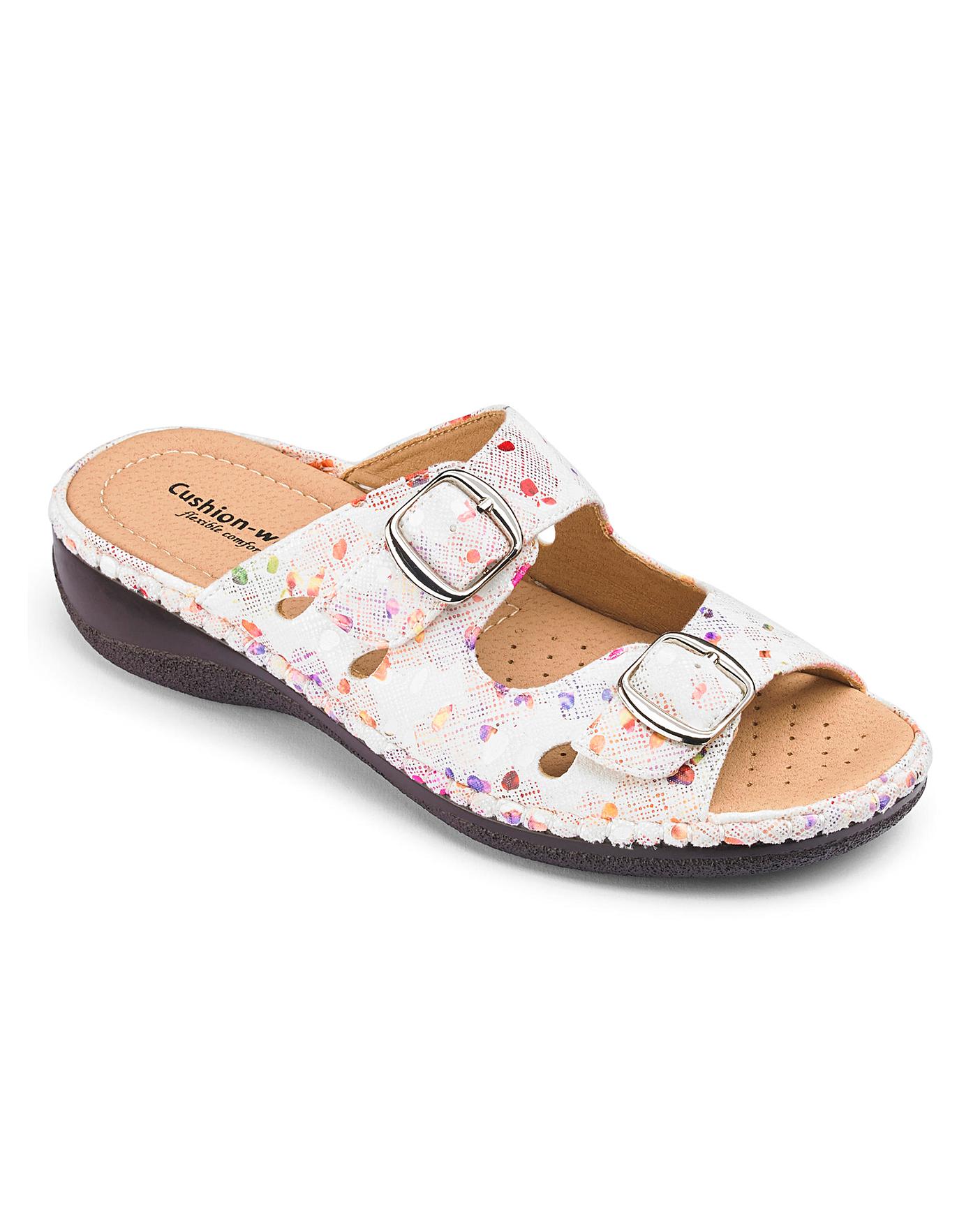 Cushion Walk Mule Sandals EEE Fit | J D Williams