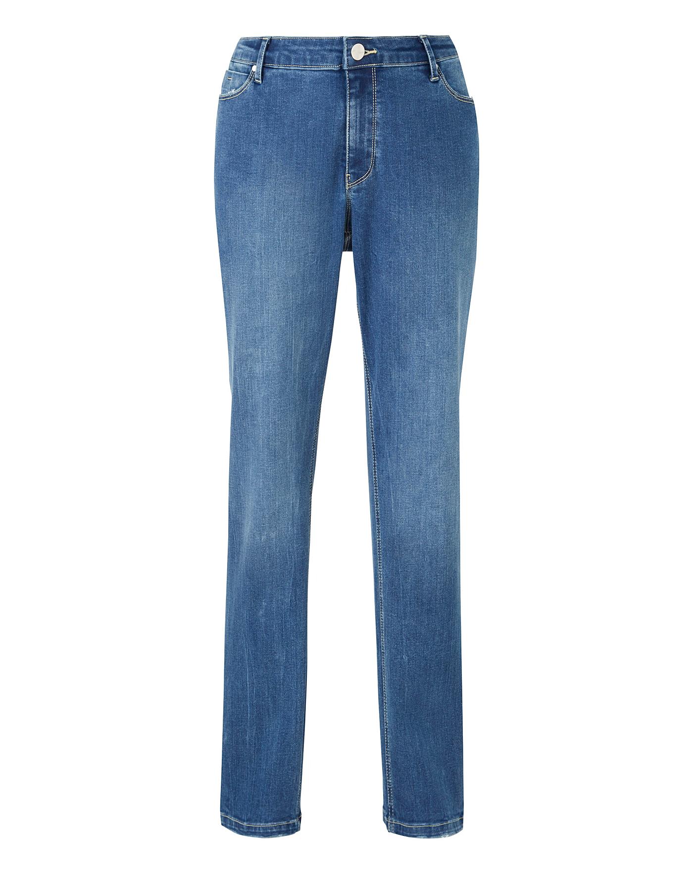 Blue Sadie Slim Leg Jeans Short Length | J D Williams