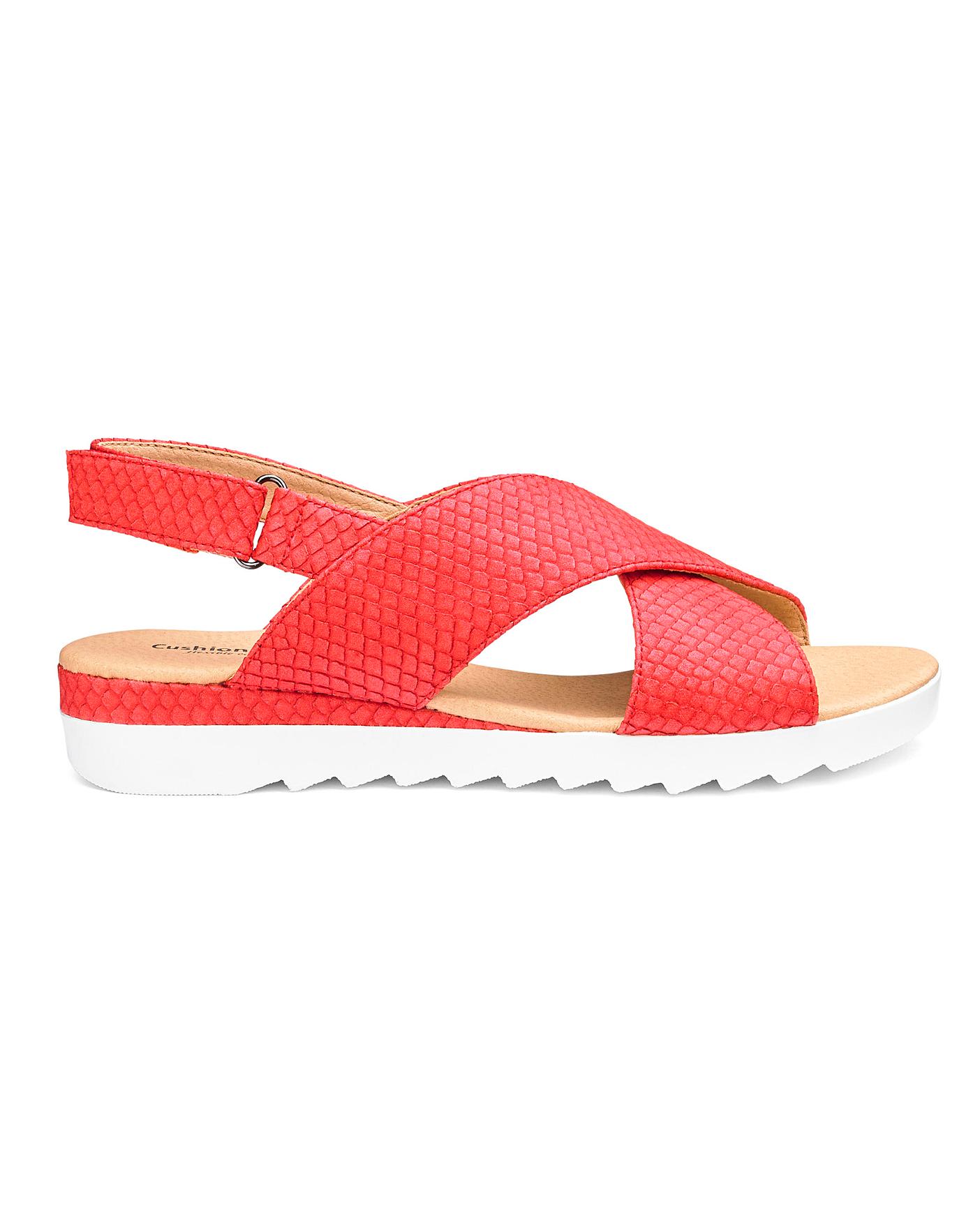 cushion walk crossover sandals