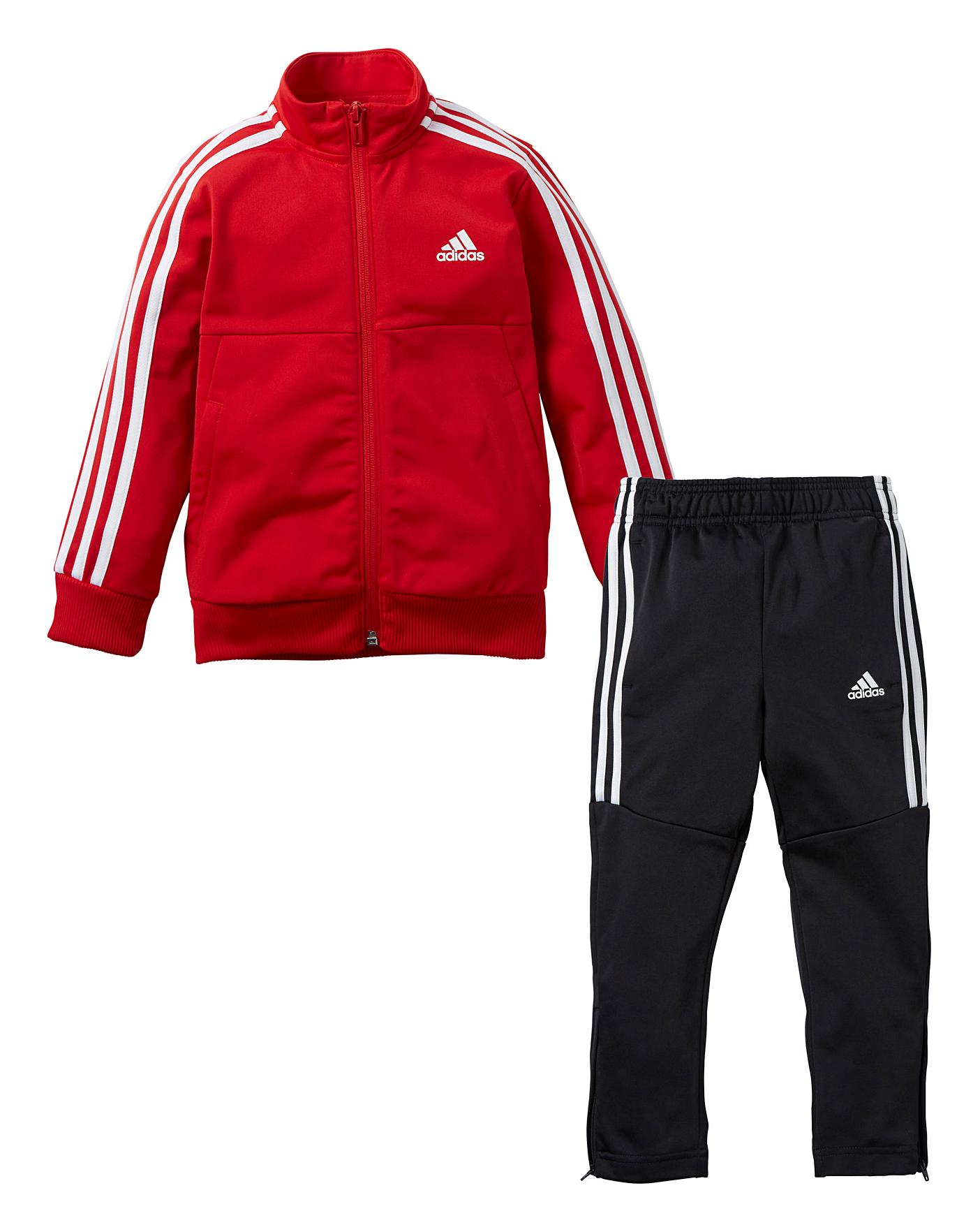 red adidas tracksuit boys
