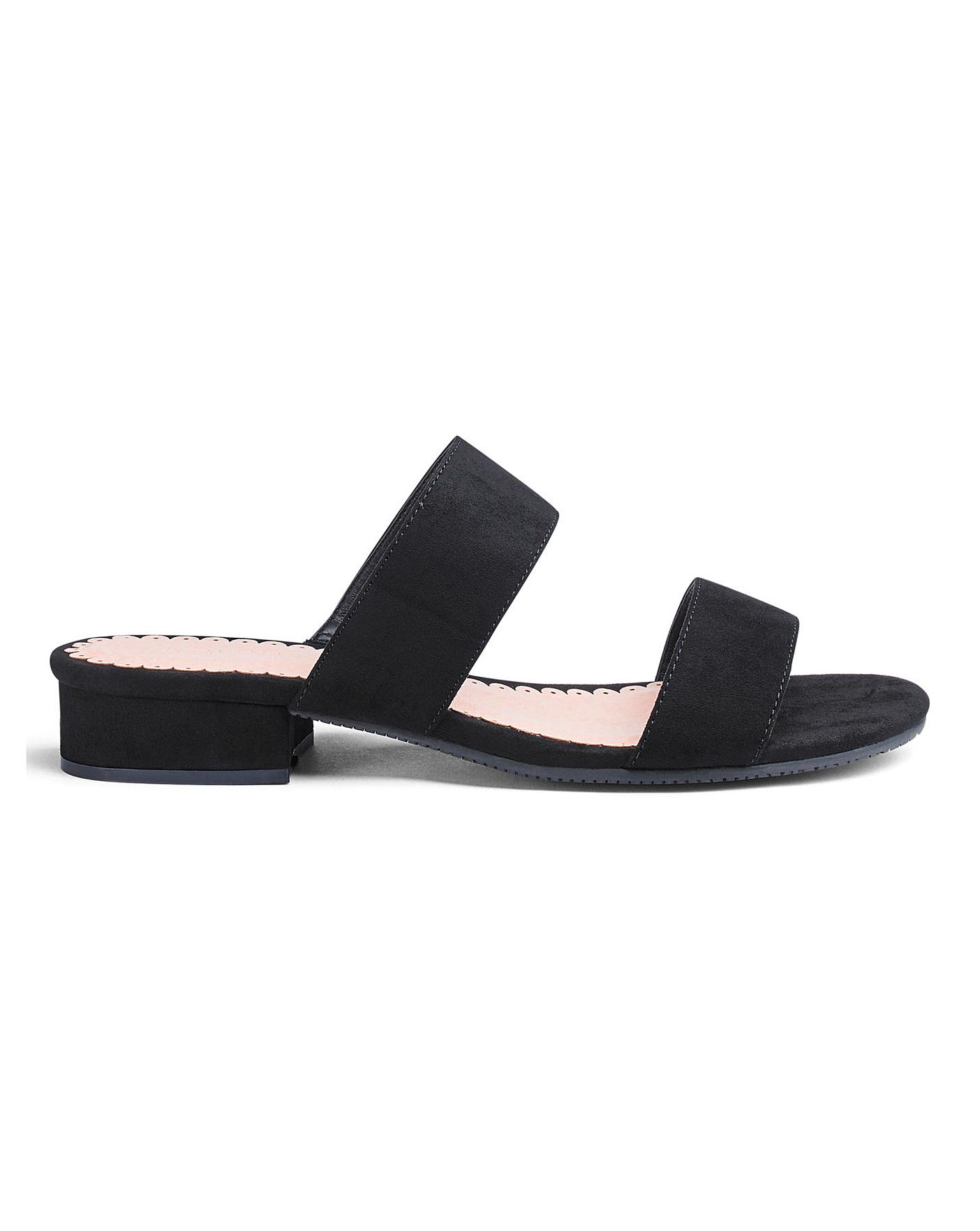 Flexi Sole Mule Sandals EEE Fit | Crazy Clearance