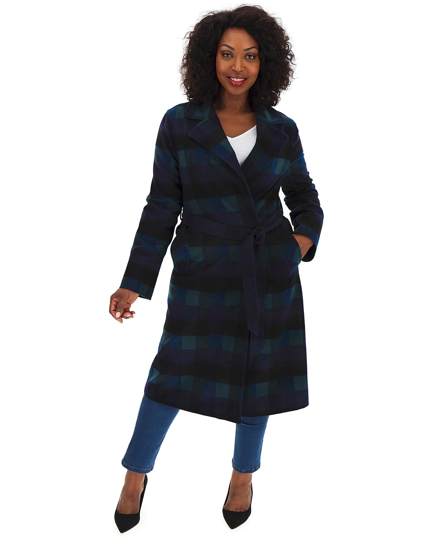 helene berman check coat