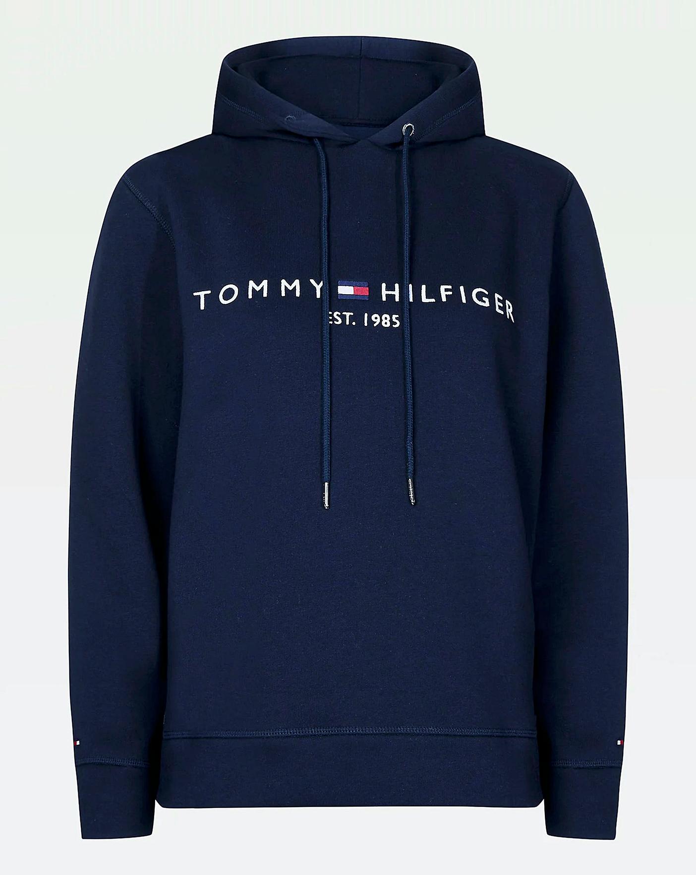 Tommy Hilfiger established logo hoodie in blue