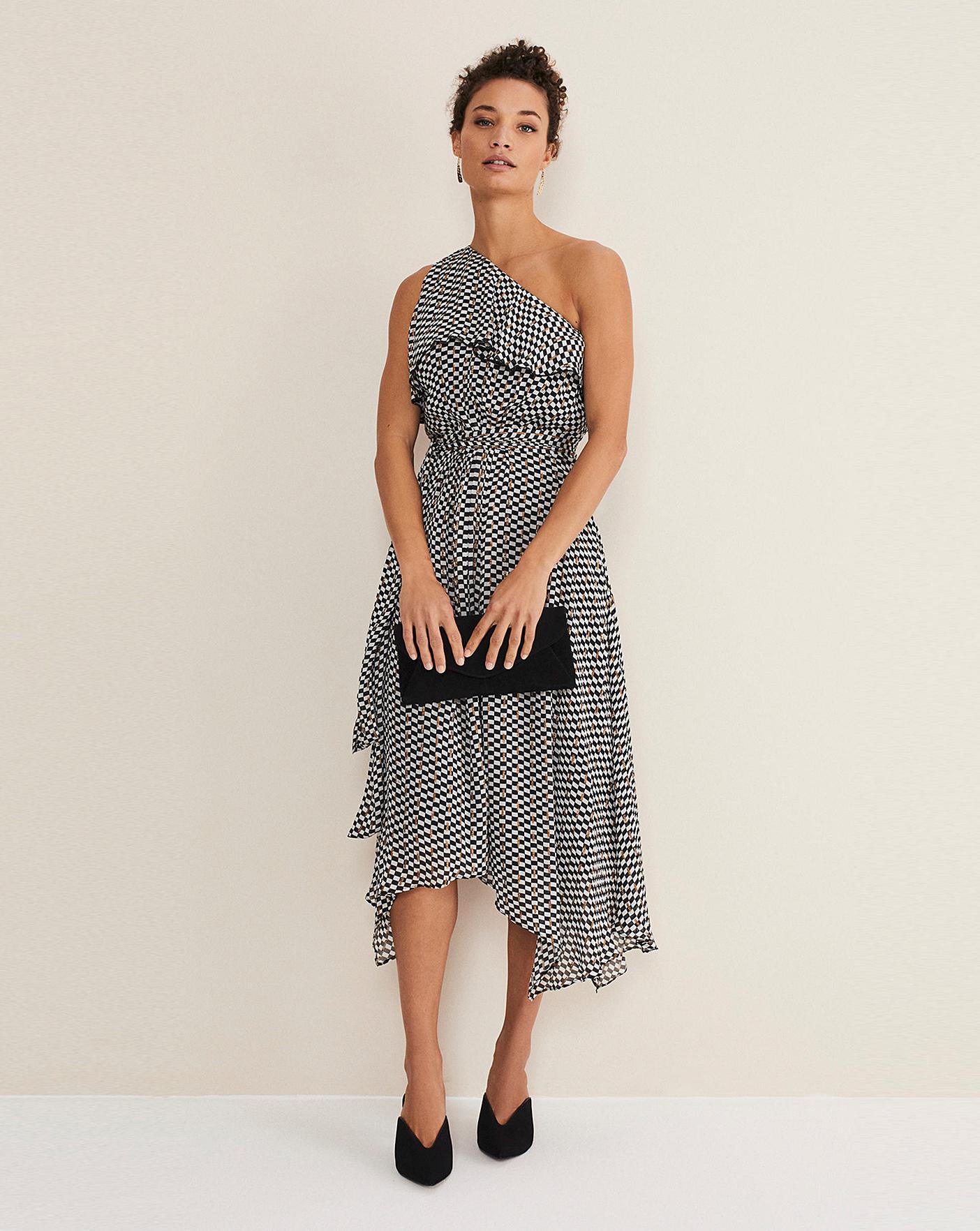 Phase eight check hot sale dress