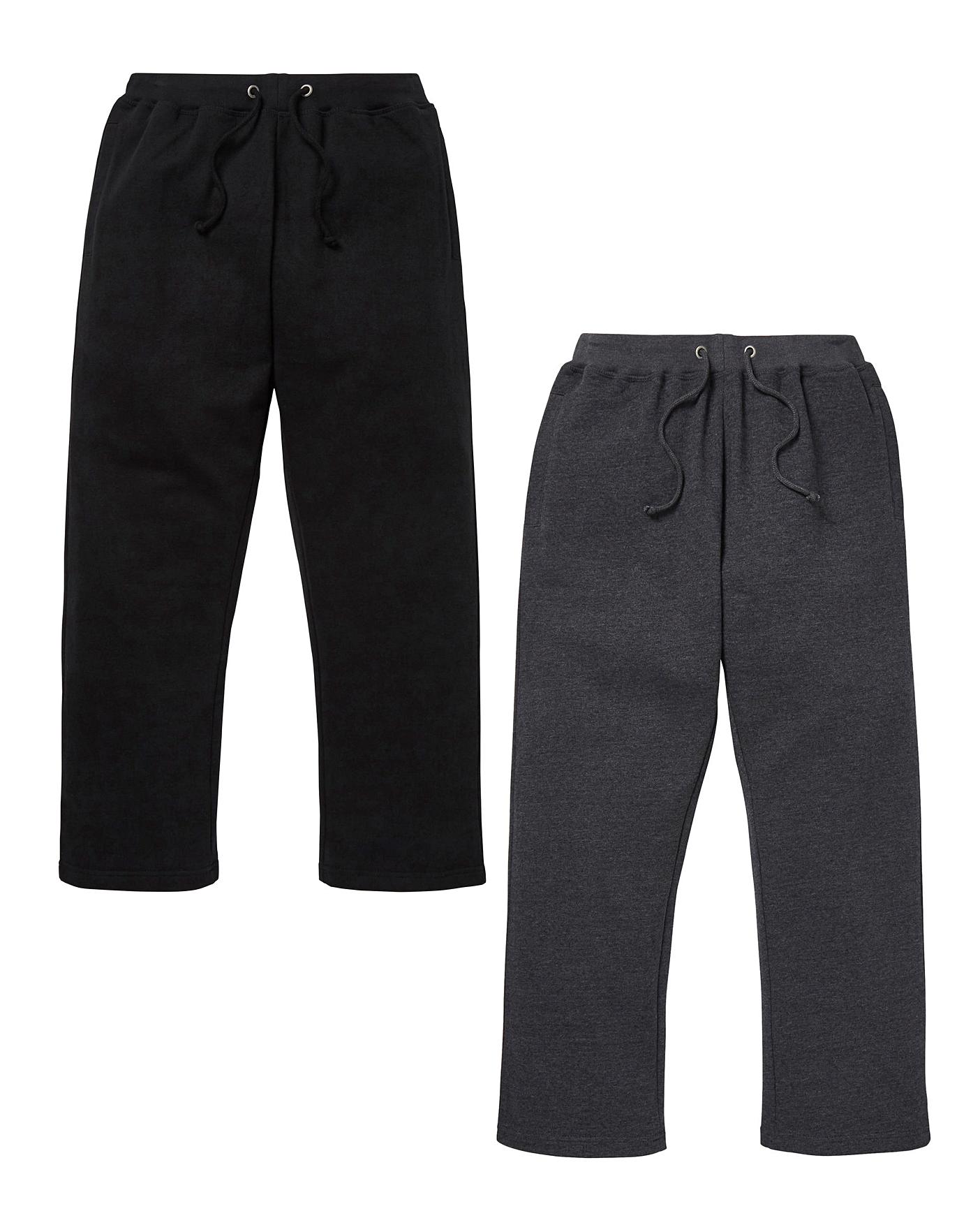 open hem jogging bottoms
