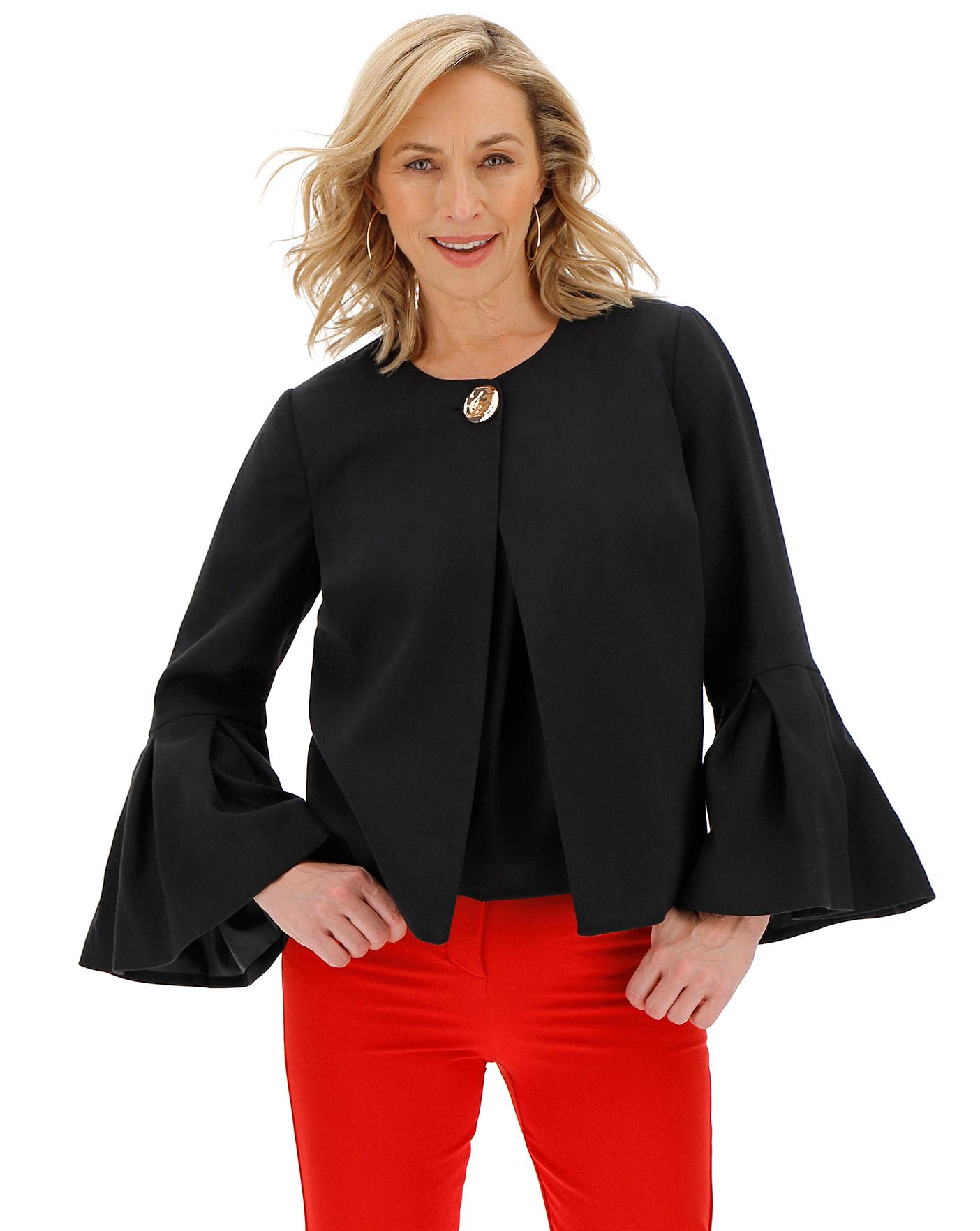 Frill on sale sleeve blazer