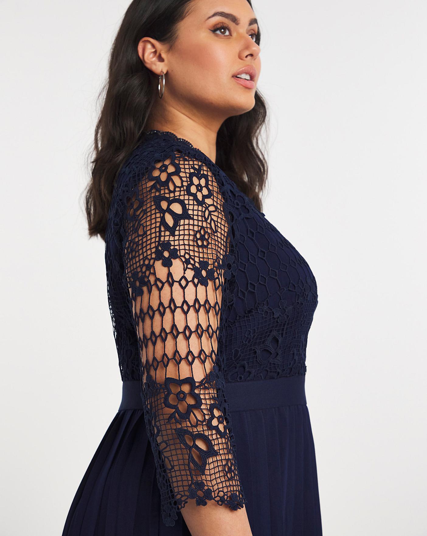 Little mistress crochet top midi clearance dress