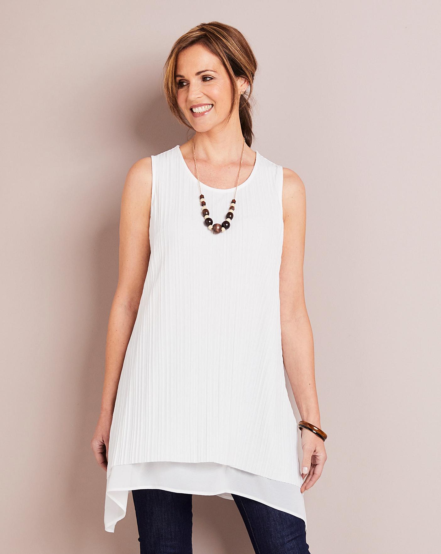 Hanky Hem Tunic With Necklace | Crazy Clearance