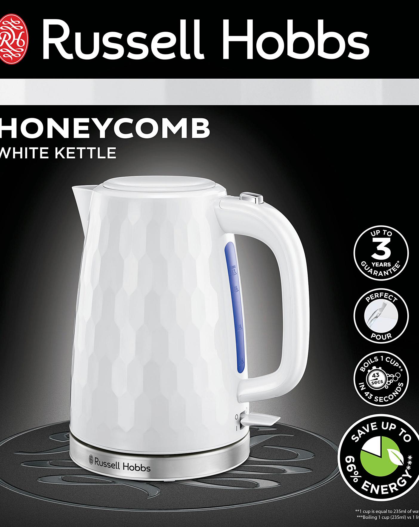Russell Hobbs 26051 Cordless Electric Kettle - Contemporary Honeycomb  Design wit