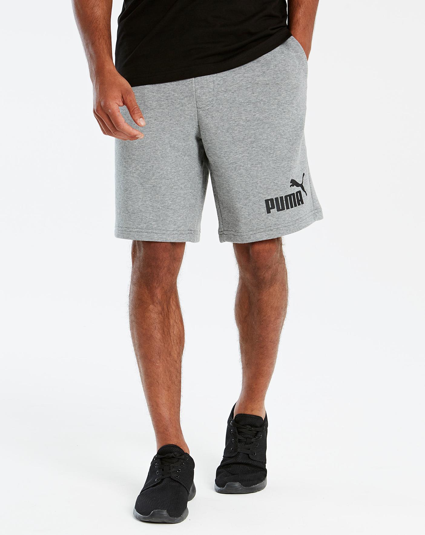 grey puma shorts