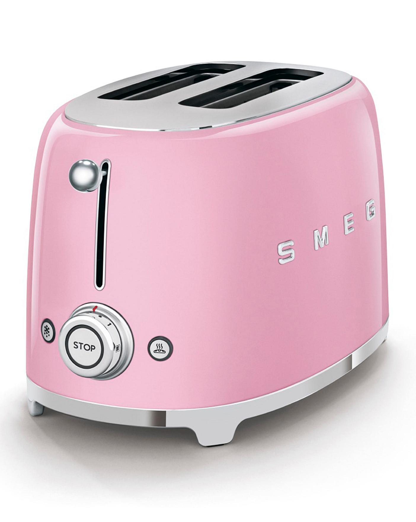 Smeg TSF01 2 Slice Pink Toaster | Home Essentials