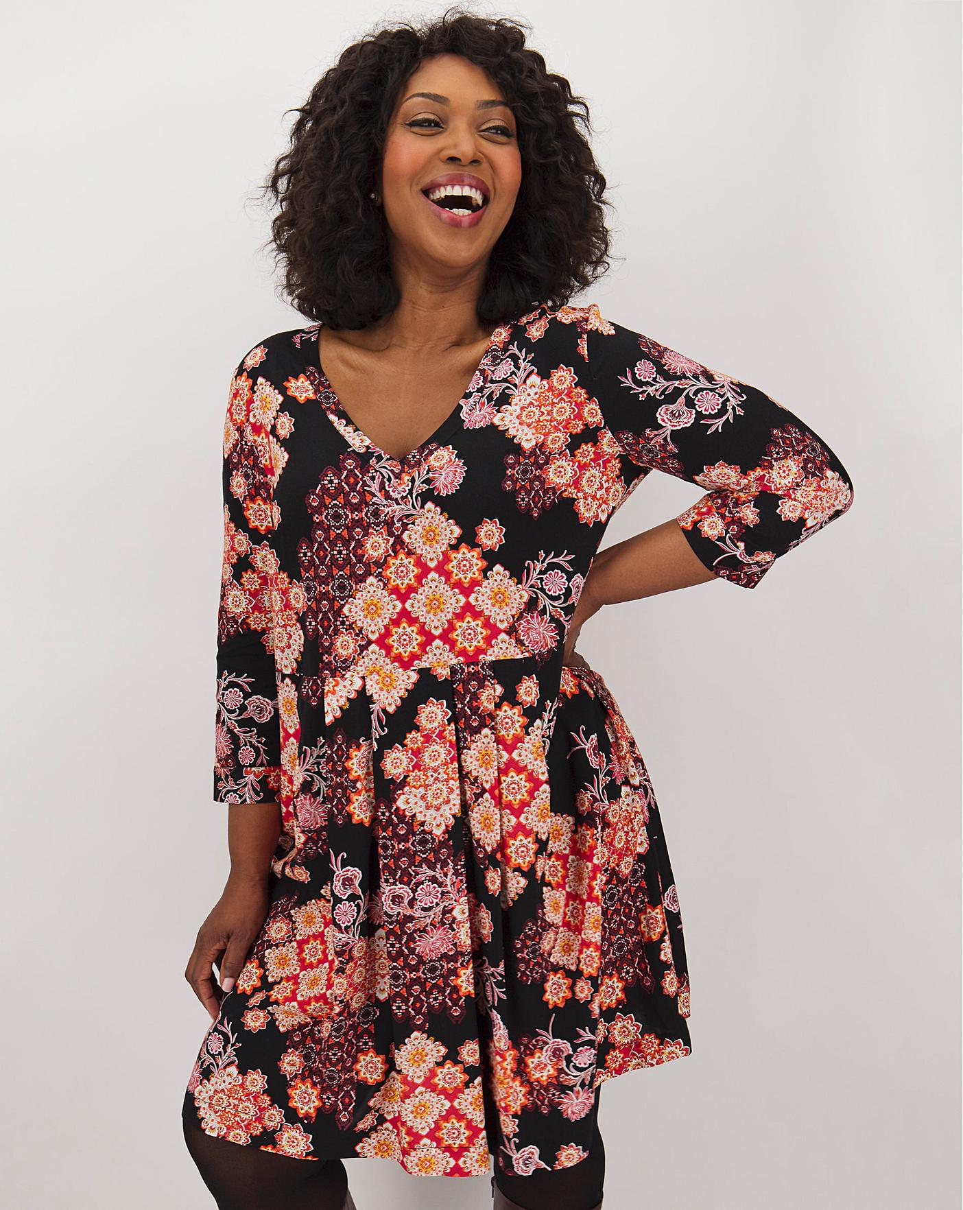 knee length smock dress