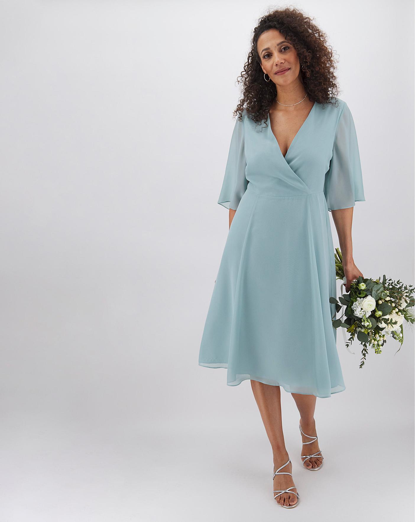 sage dress midi