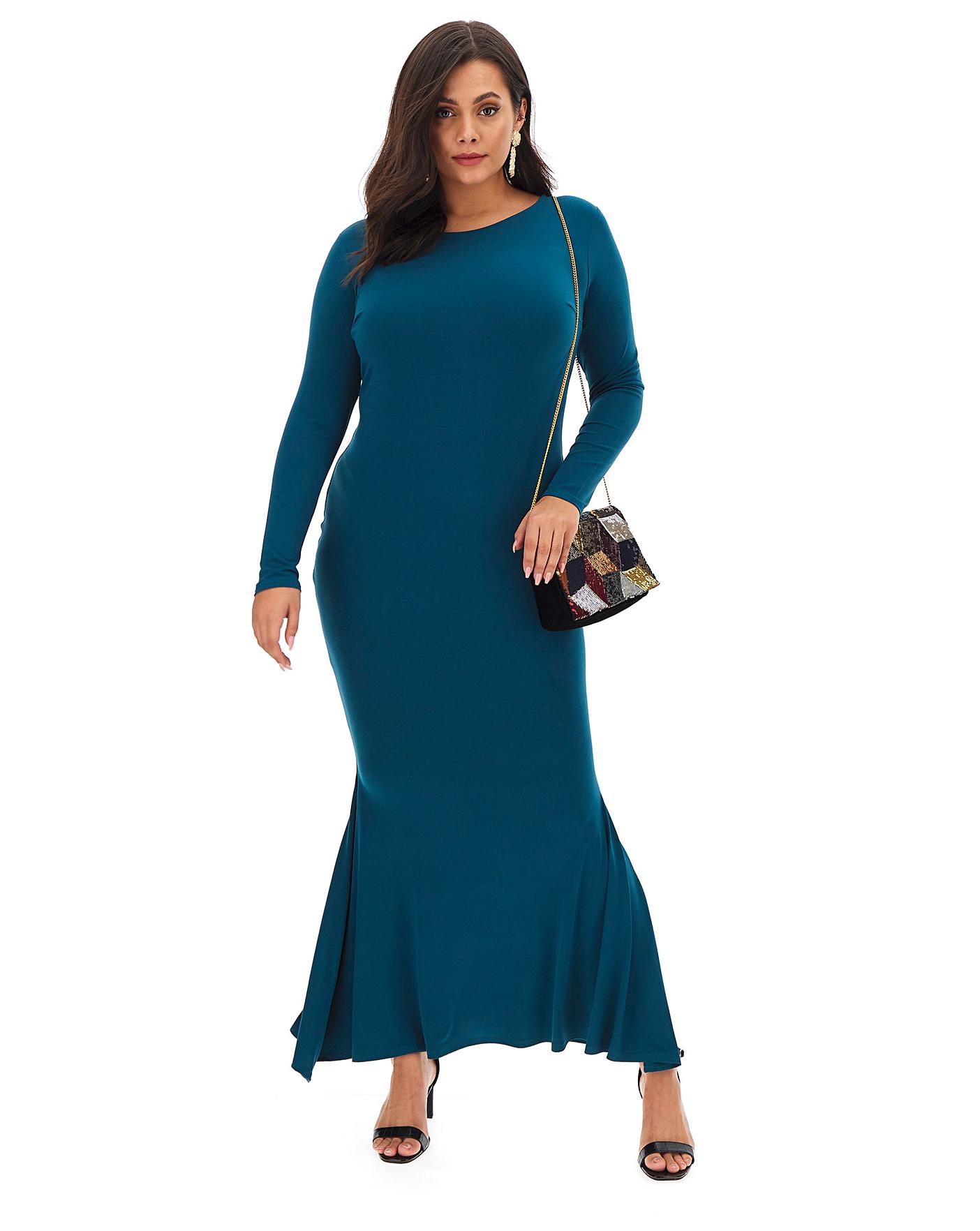 Fishtail discount bodycon dress