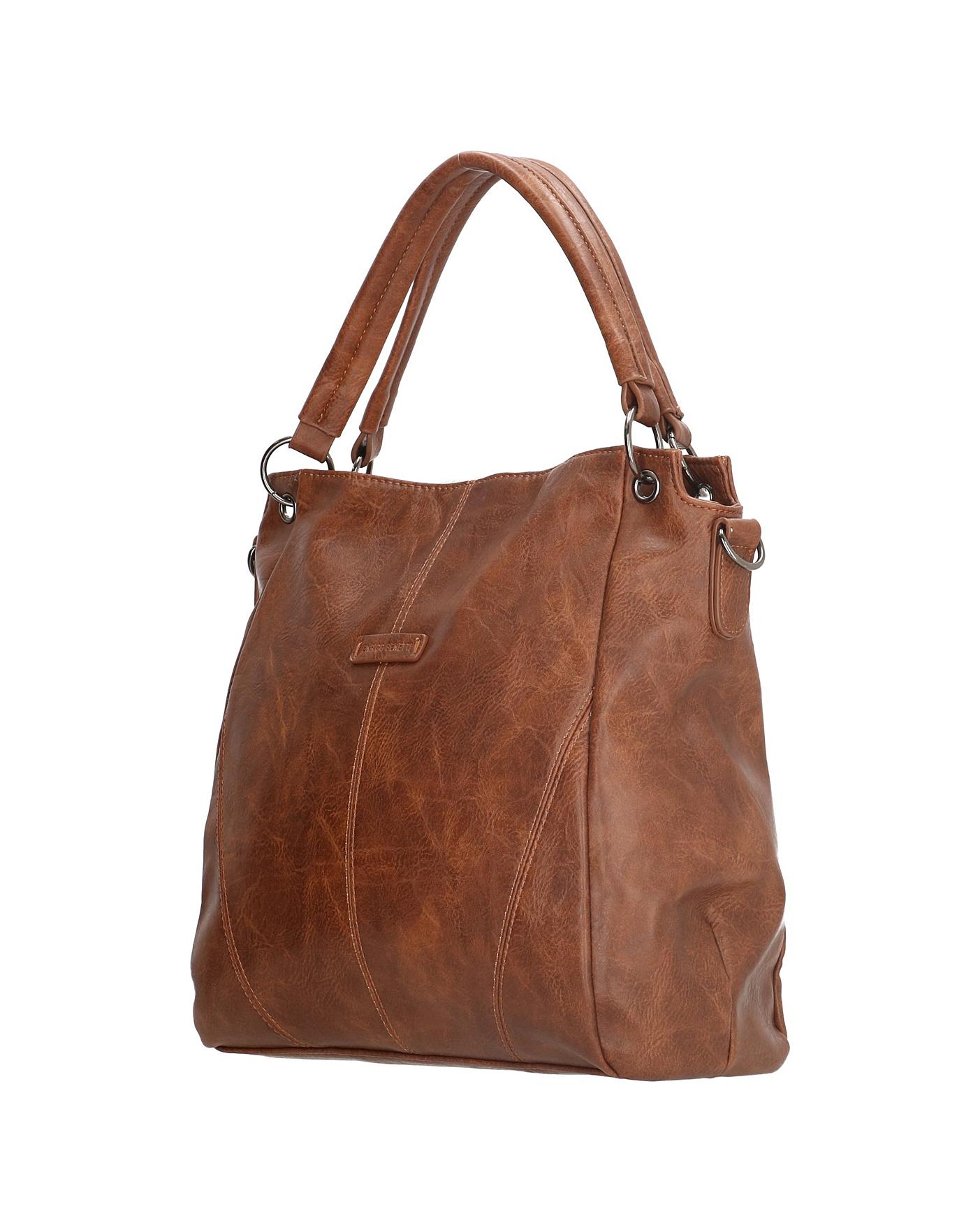 Benetti Brown Vegan Leather Shoulder Bag