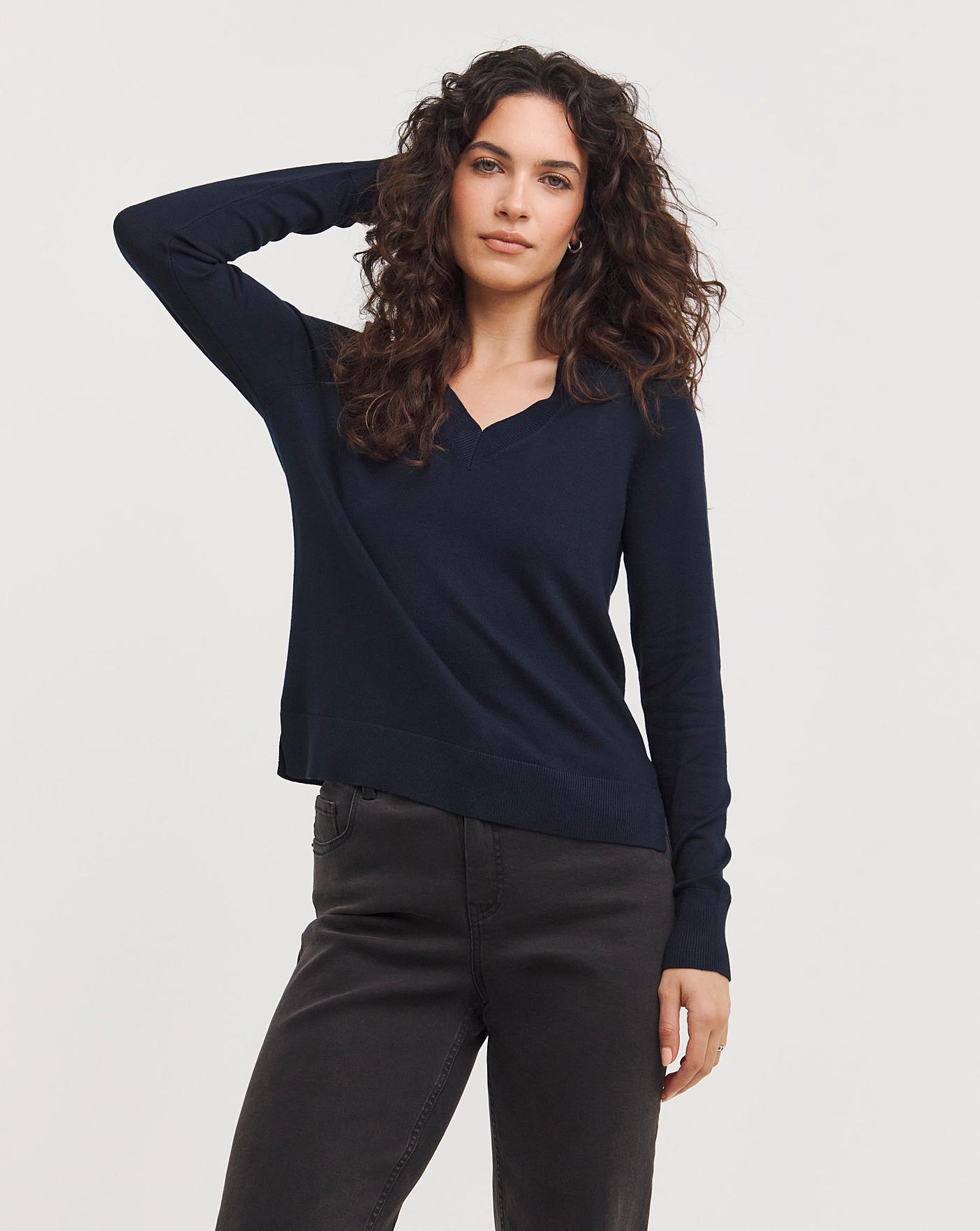 V Neck Jumper | J D Williams