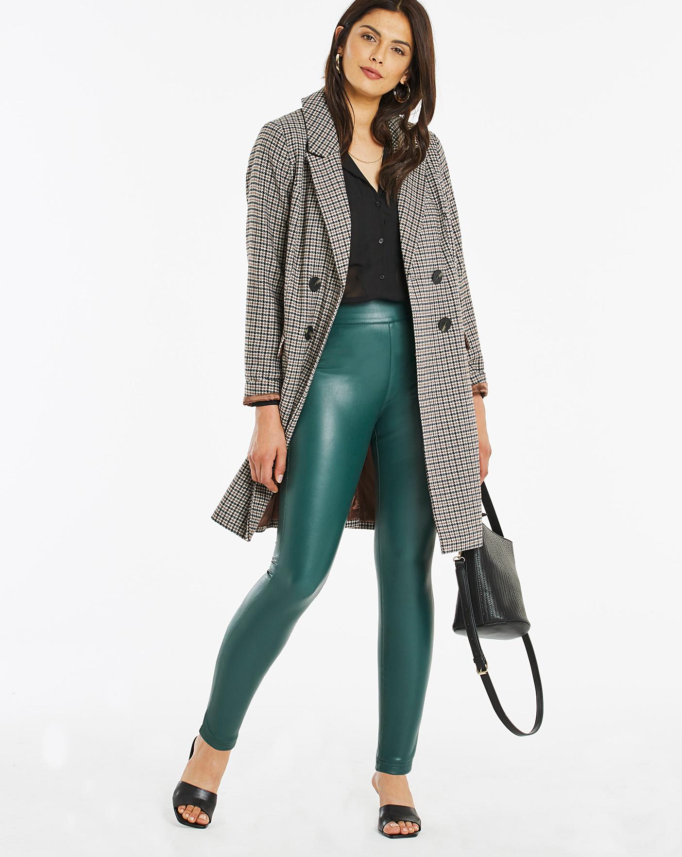 High Waist Faux Leather PU Leggings | J 