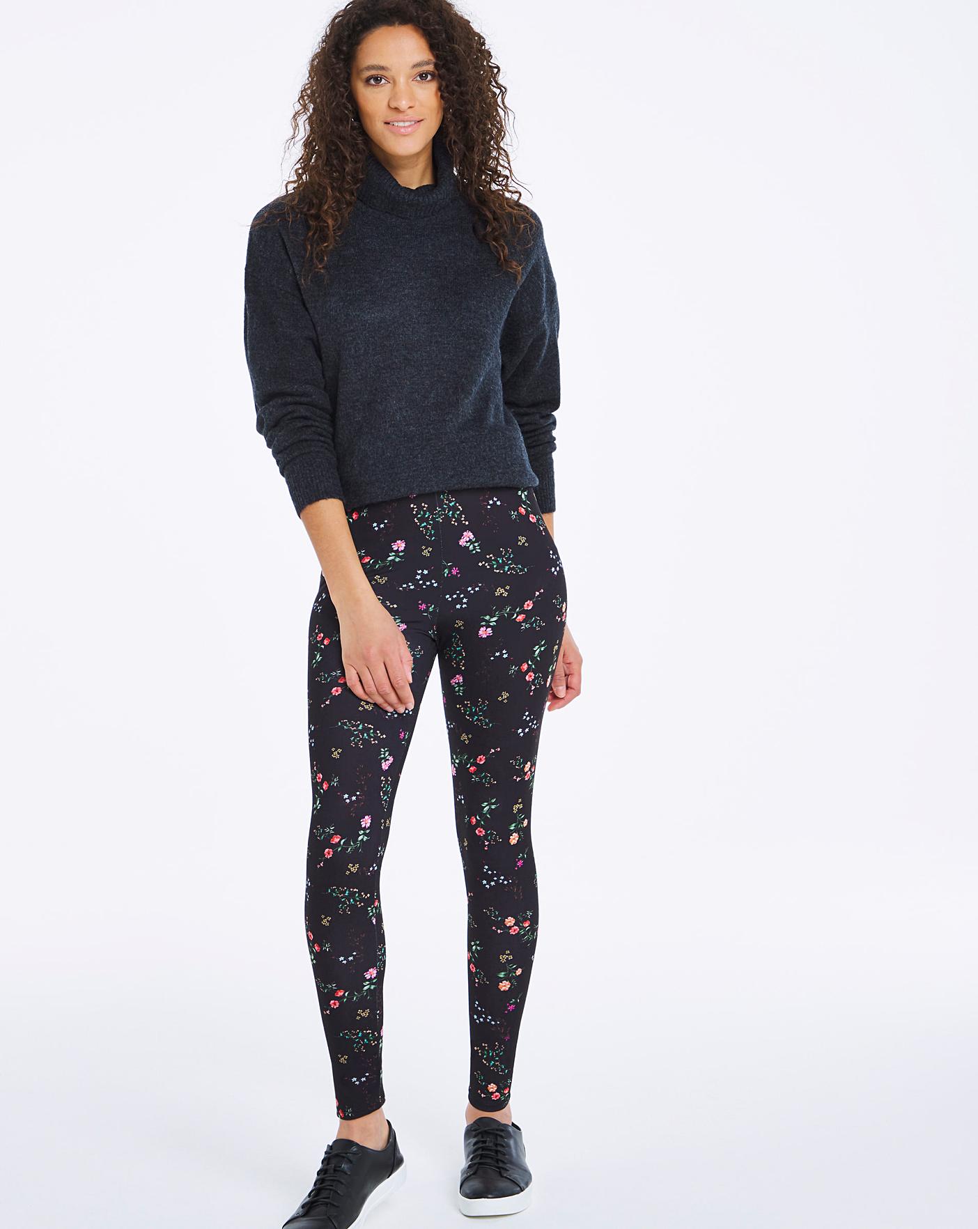 Ditsy Floral Print Leggings Regular 