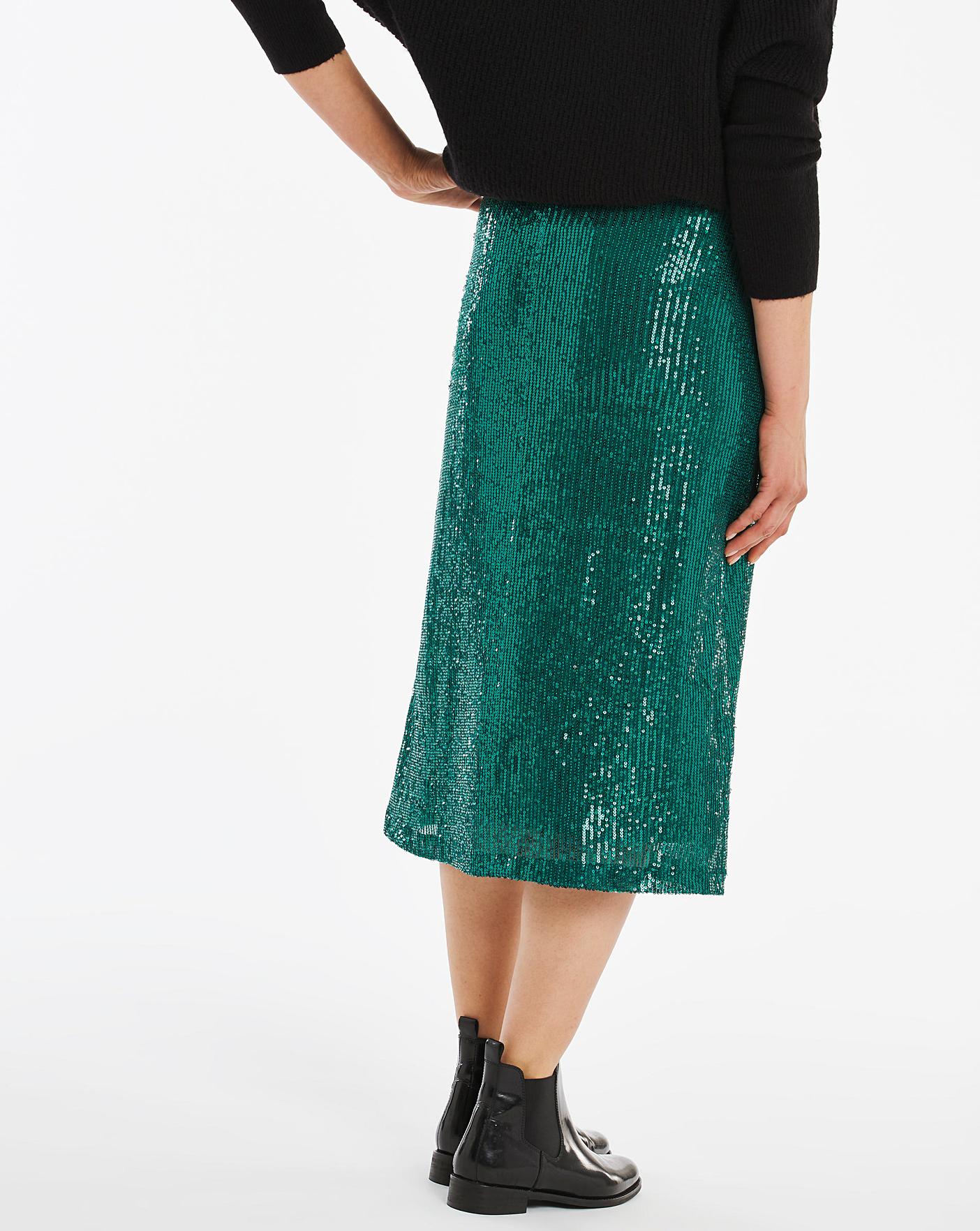 Leonita sequin cheap midi skirt