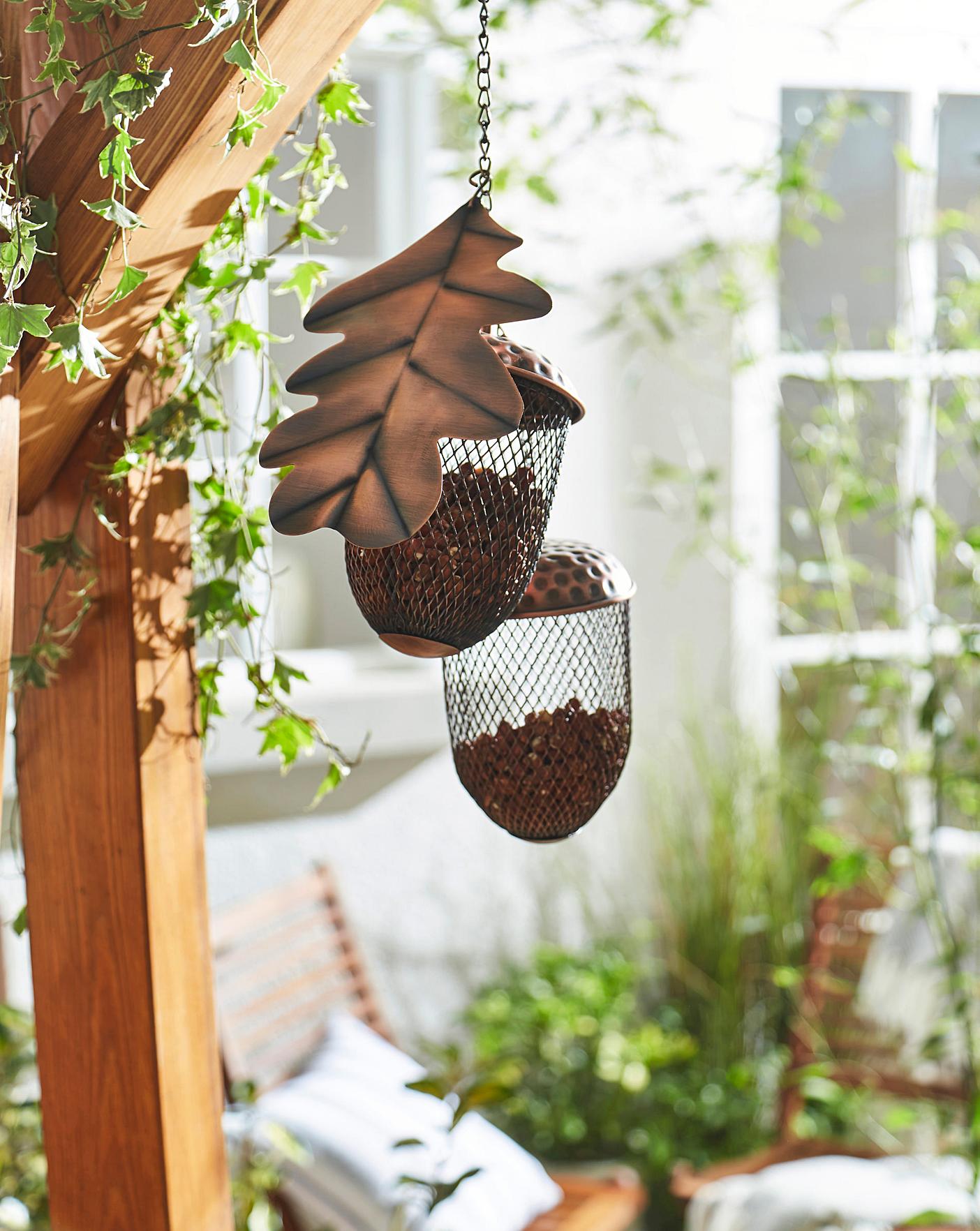 Hanging Acorn Bird Feeder