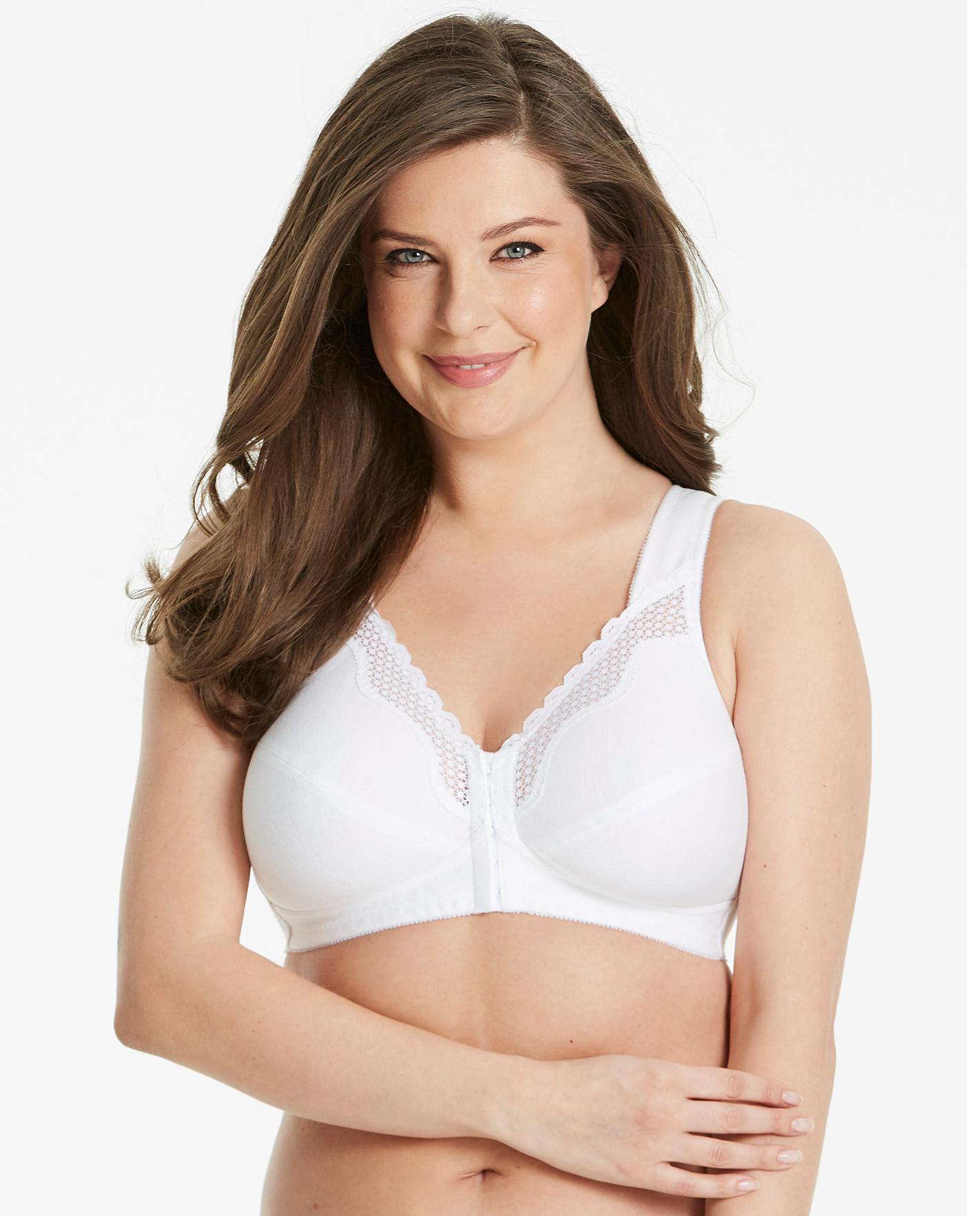 Exquisite Form Fully Front Close Cotton Back & Posture Support Bra