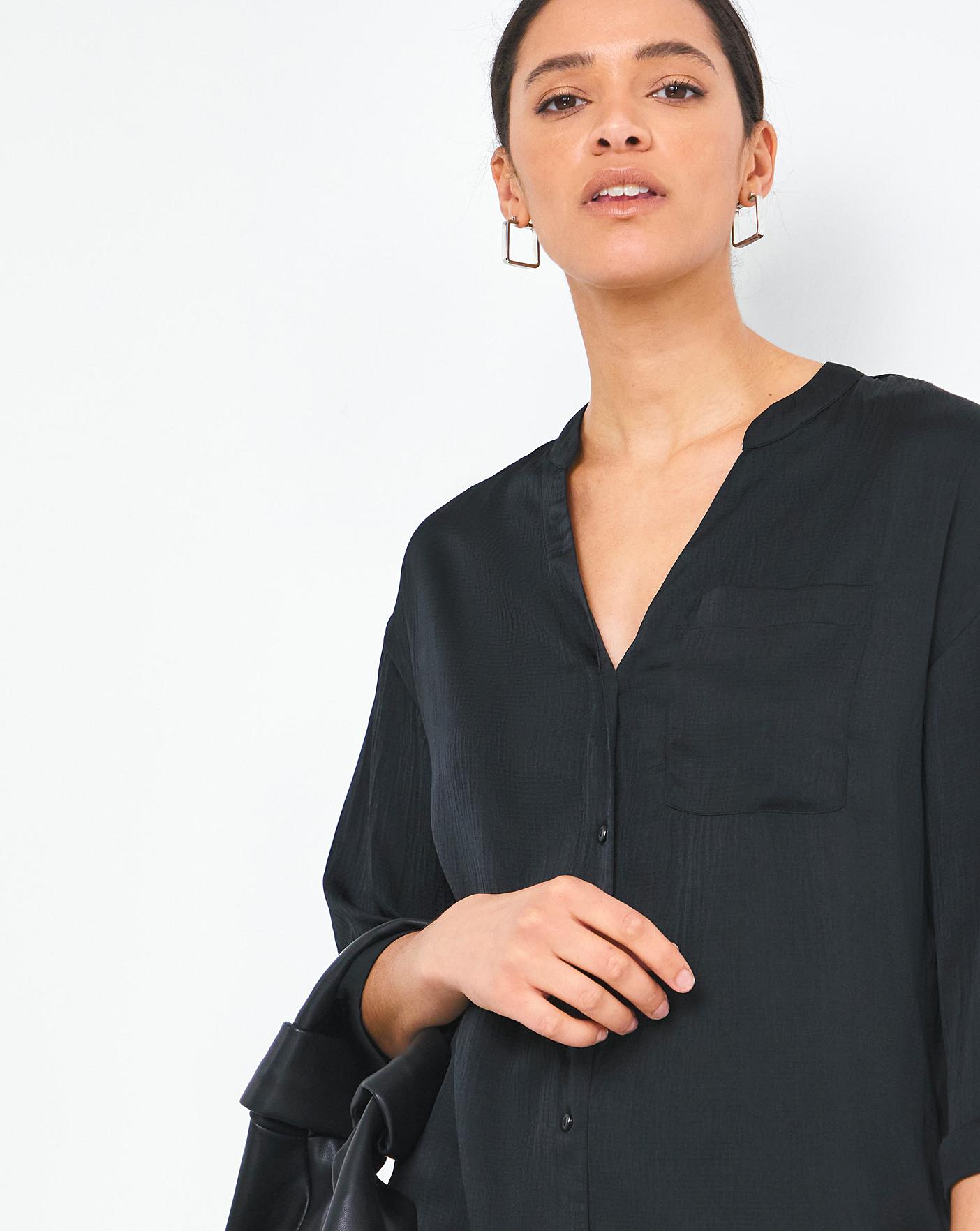 Drop Shoulder Pocket Blouse | Ambrose Wilson