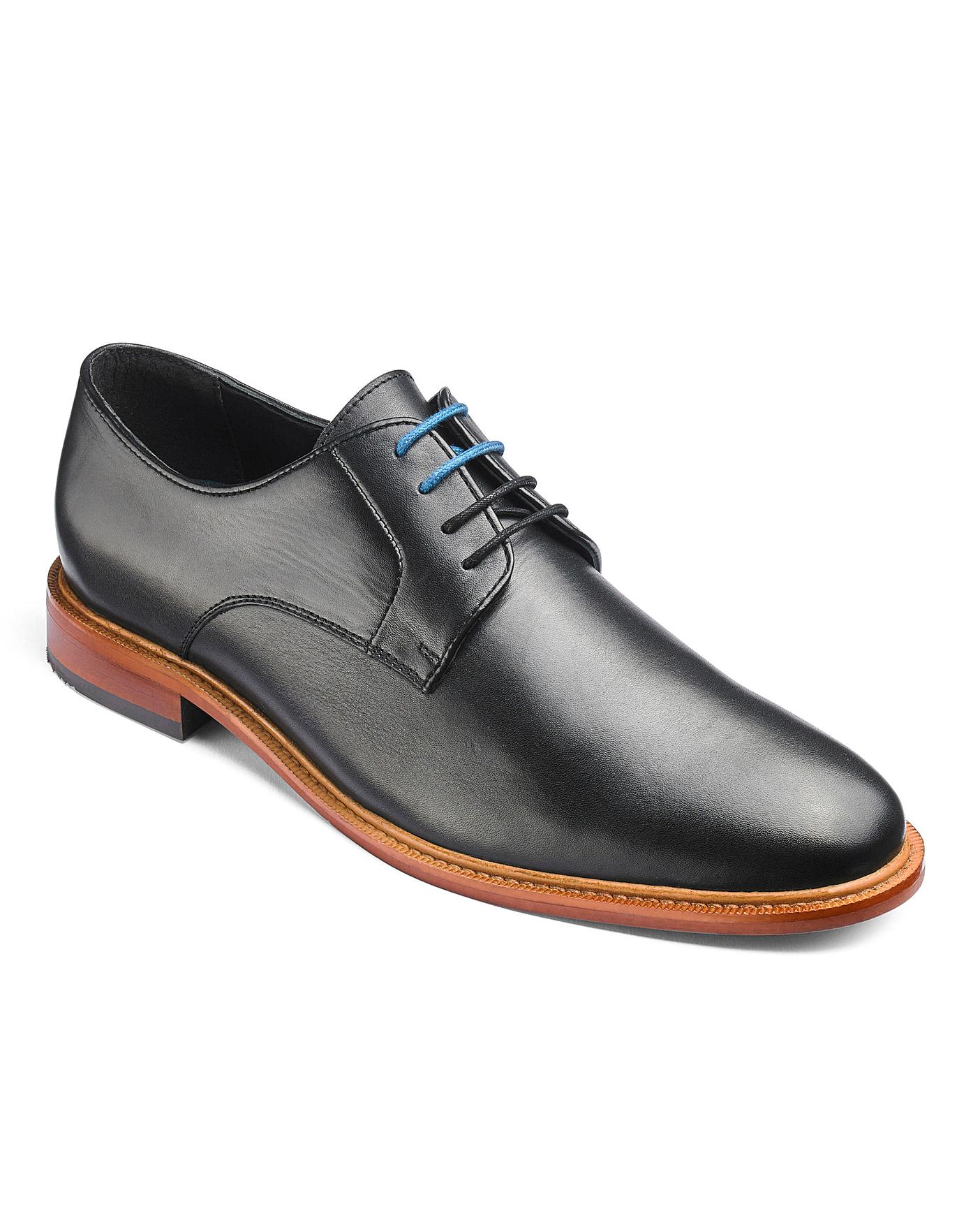 Leather Plain Gibson Derbys Wide Fit