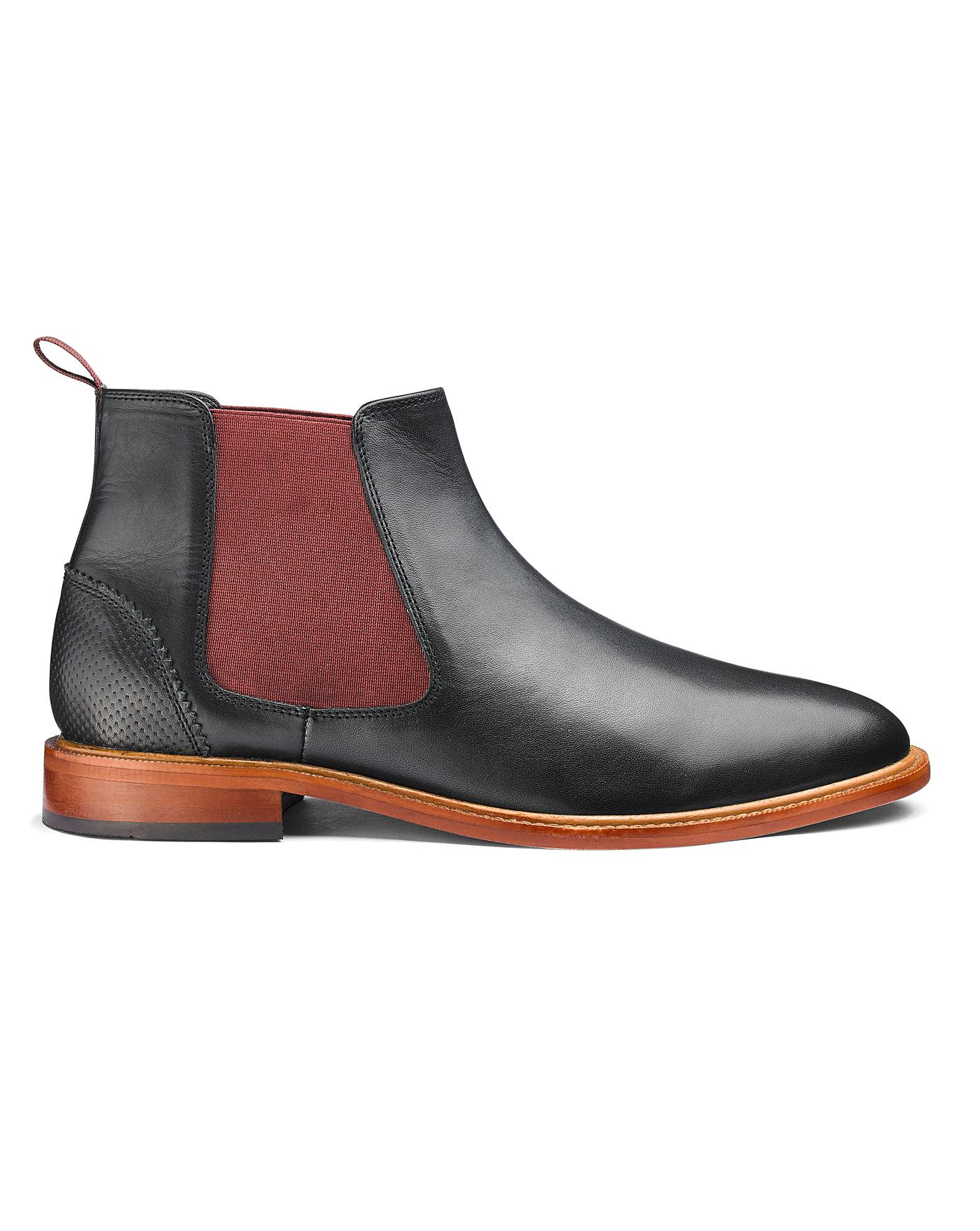 Leather Chelsea Boot Wide Fit