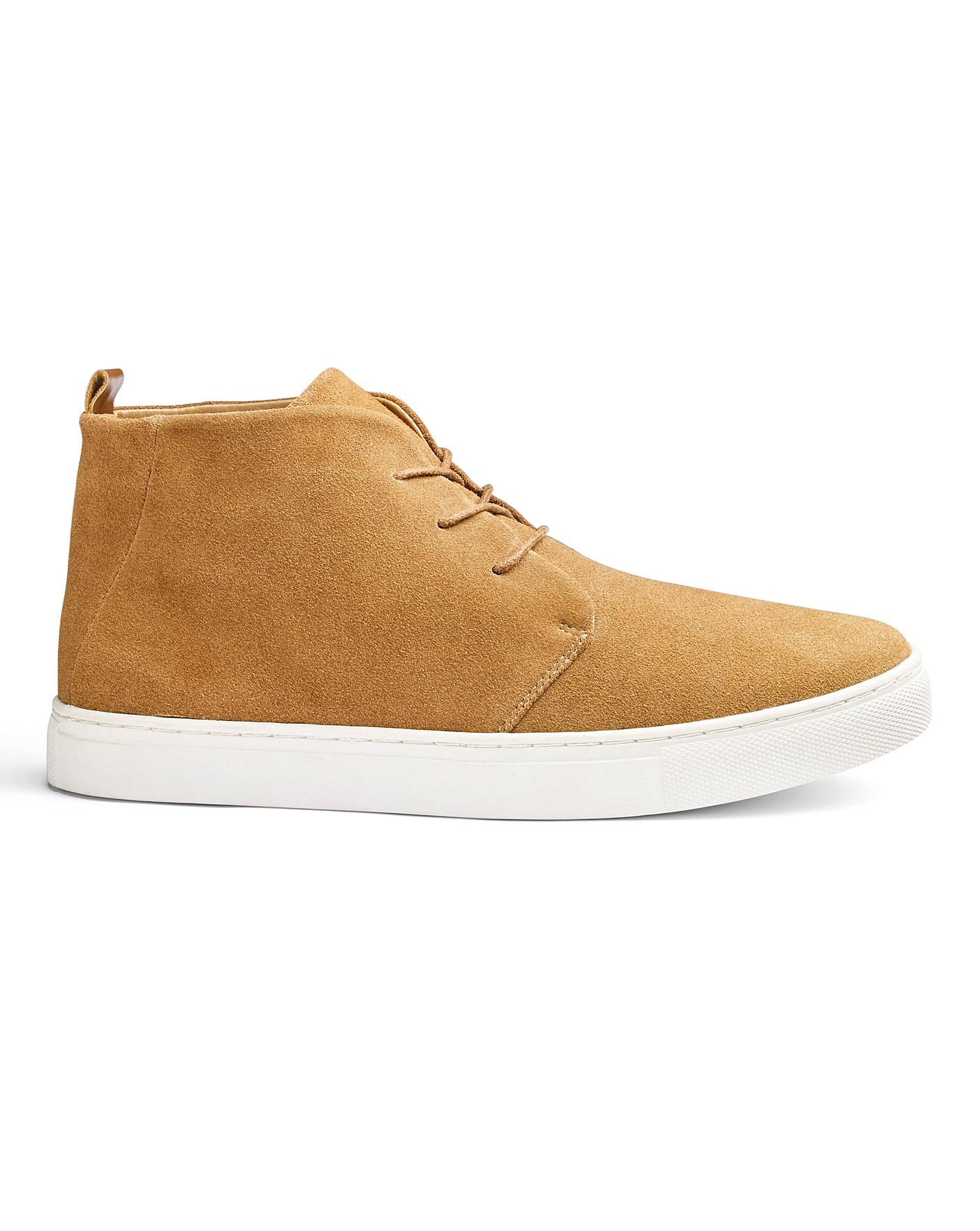 Suede Tan High Top Boots