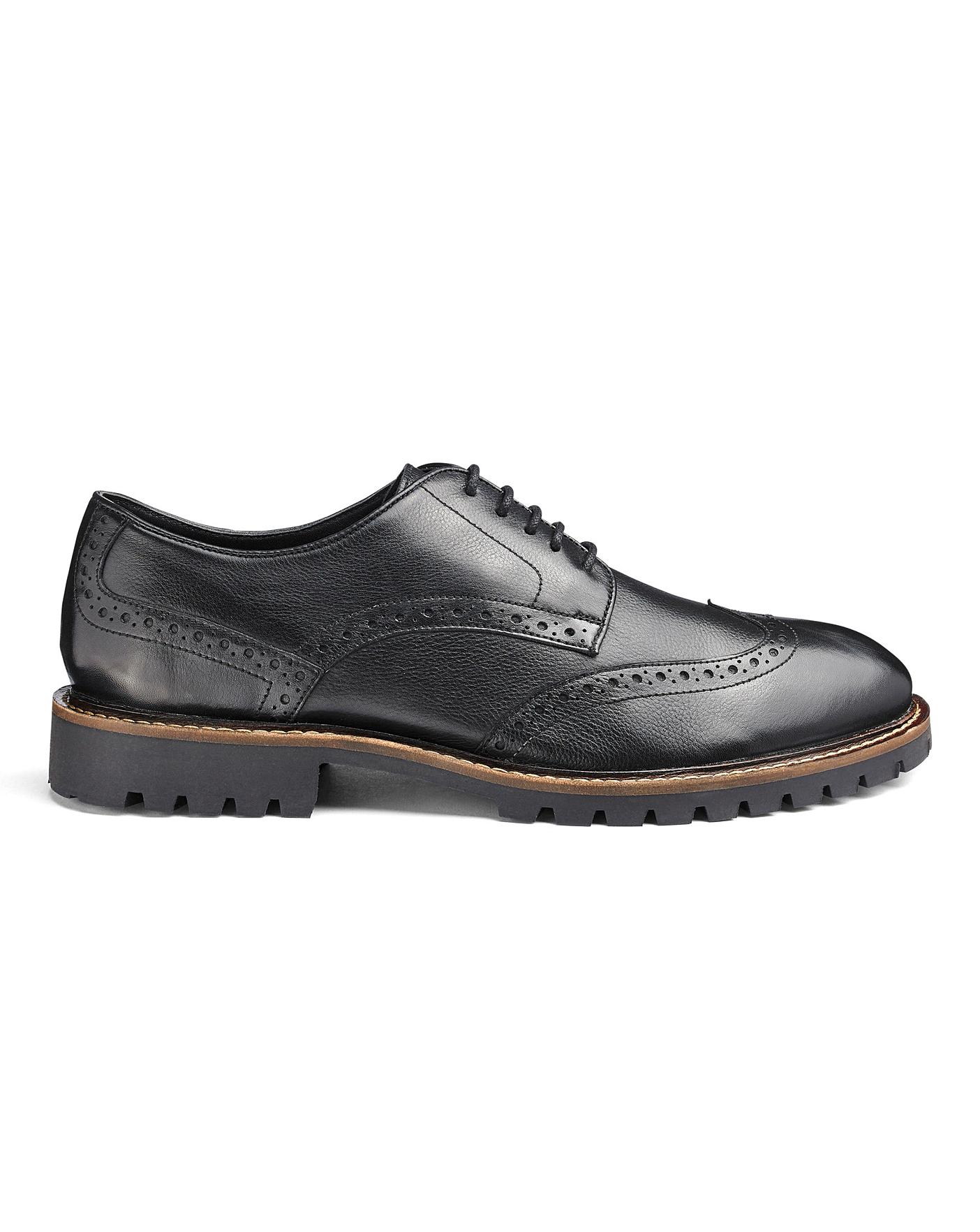 Leather Brogues Extra Wide Fit | Marisota