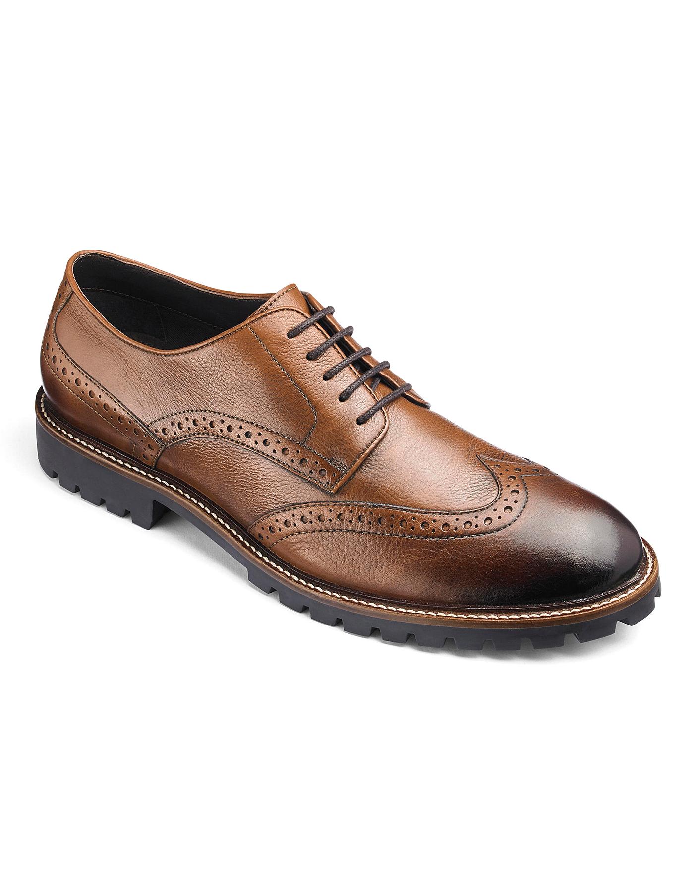 Leather Brogues Extra Wide Fit | J D Williams