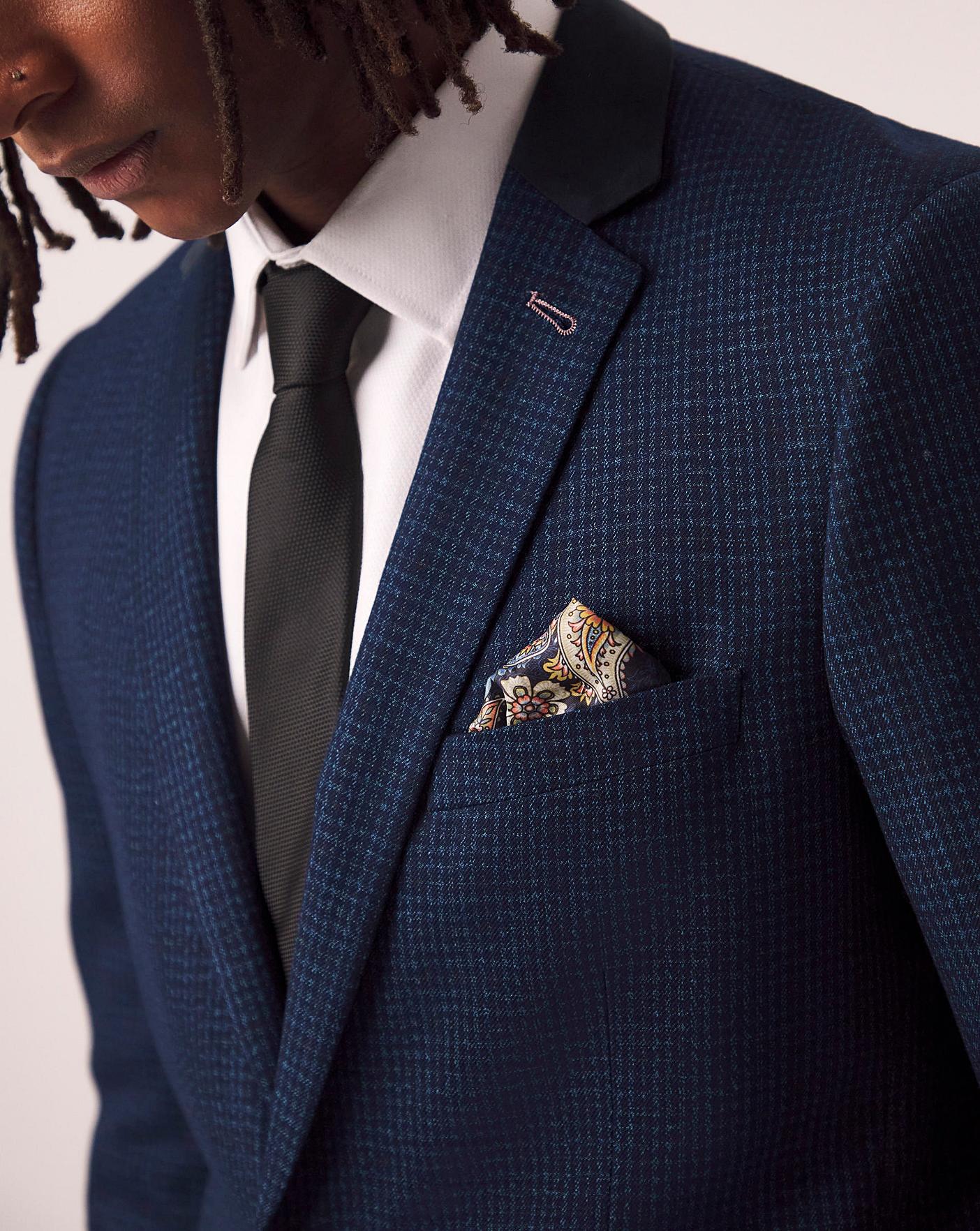 HOUNDSTOOTH SUIT - Navy blue