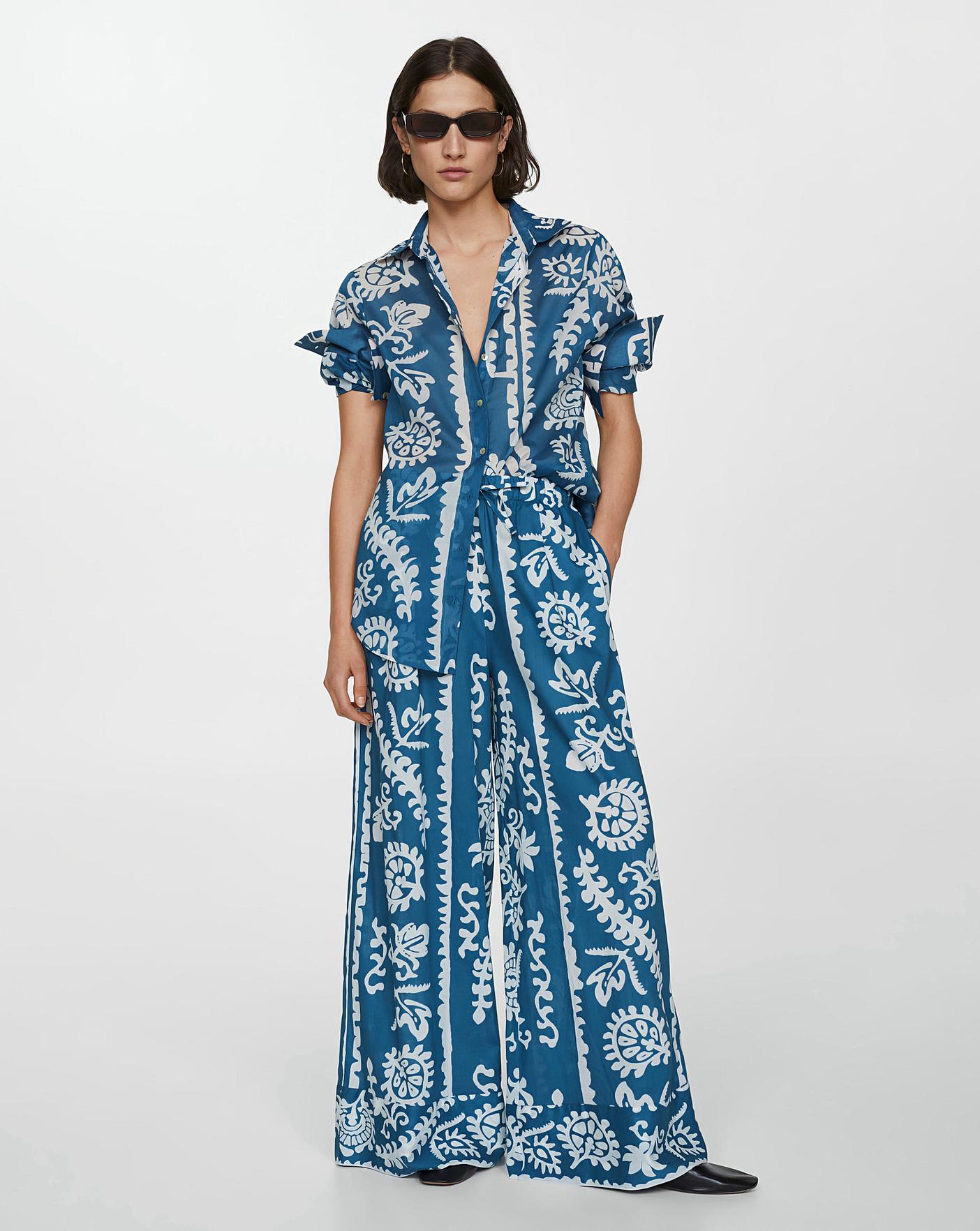 Mango Nemo Floral Print Cotton Shirt | Fashion World 