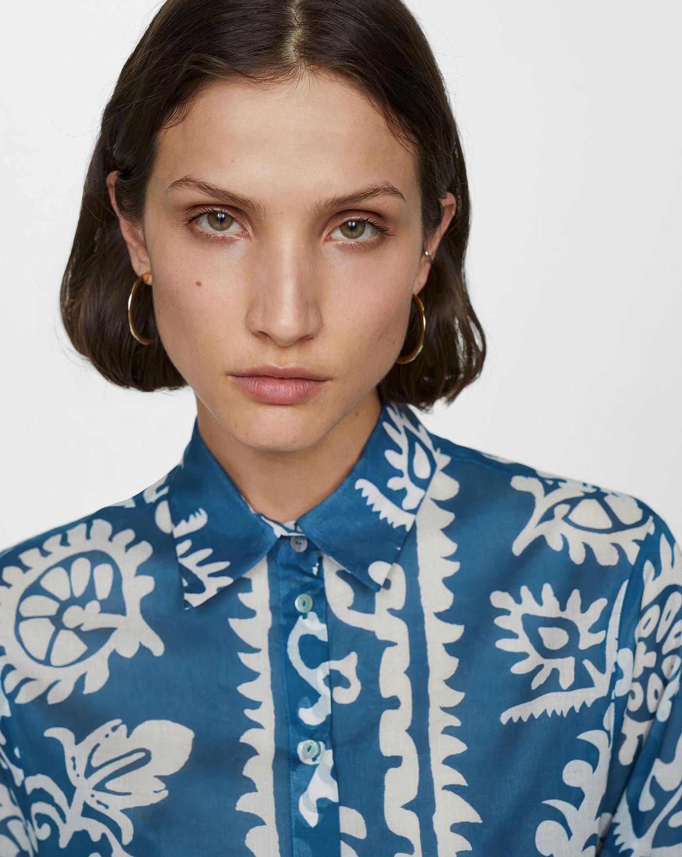 Mango Nemo Floral Print Cotton Shirt | Fashion World 