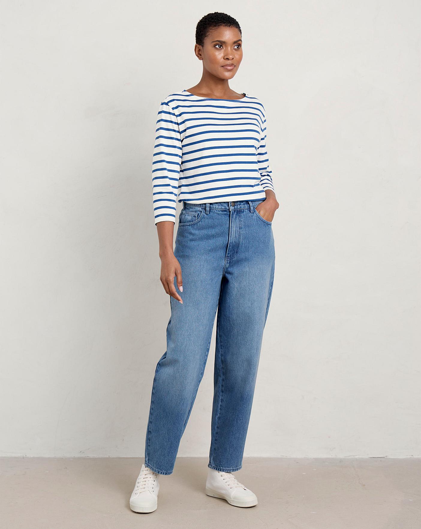 Seasalt Honeydew Barrel Leg Jeans | J D Williams