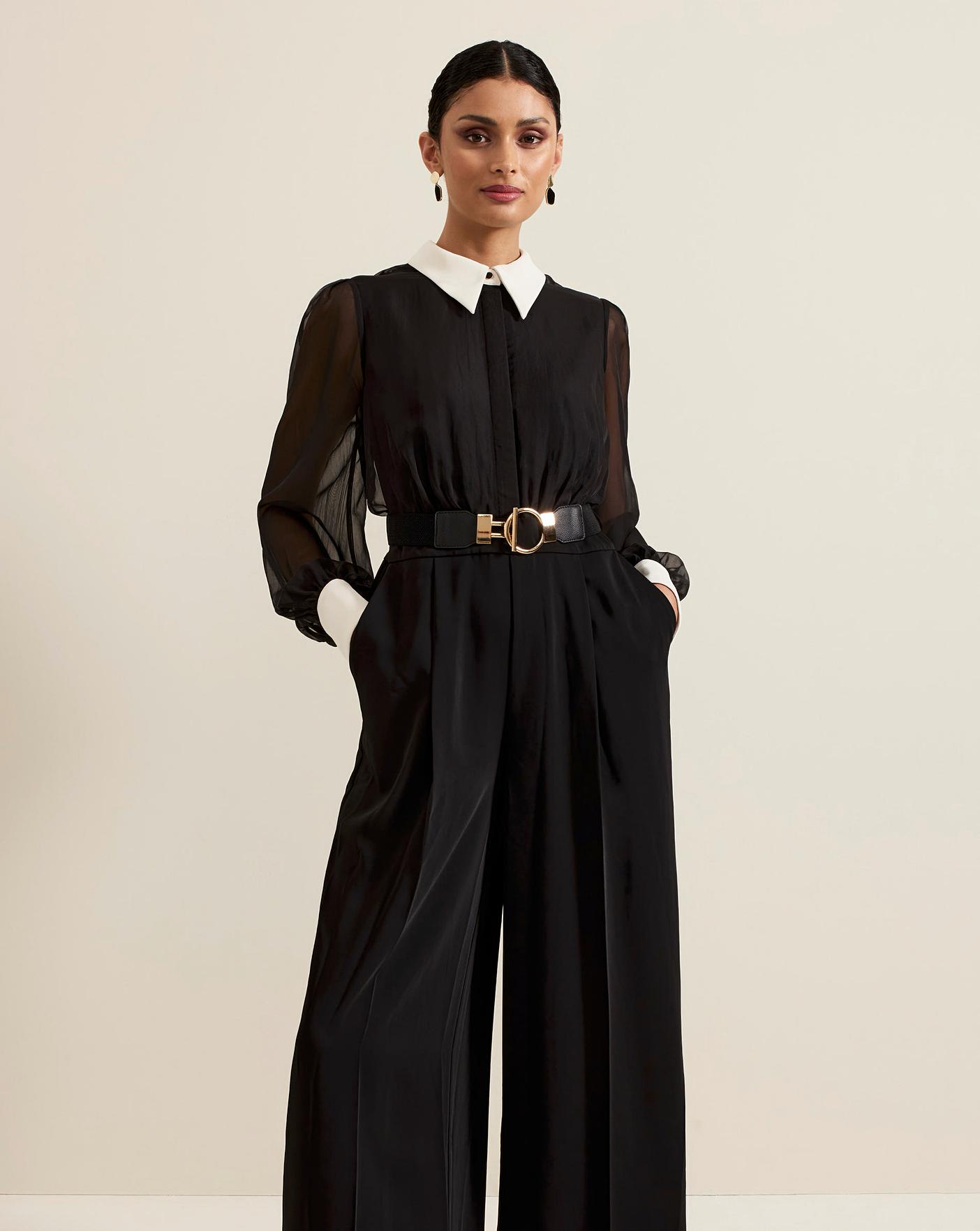新品未使用★oll kyoto★stand collar jumpsuit Weekend Collection Stand Collar Utility Jumpsuit