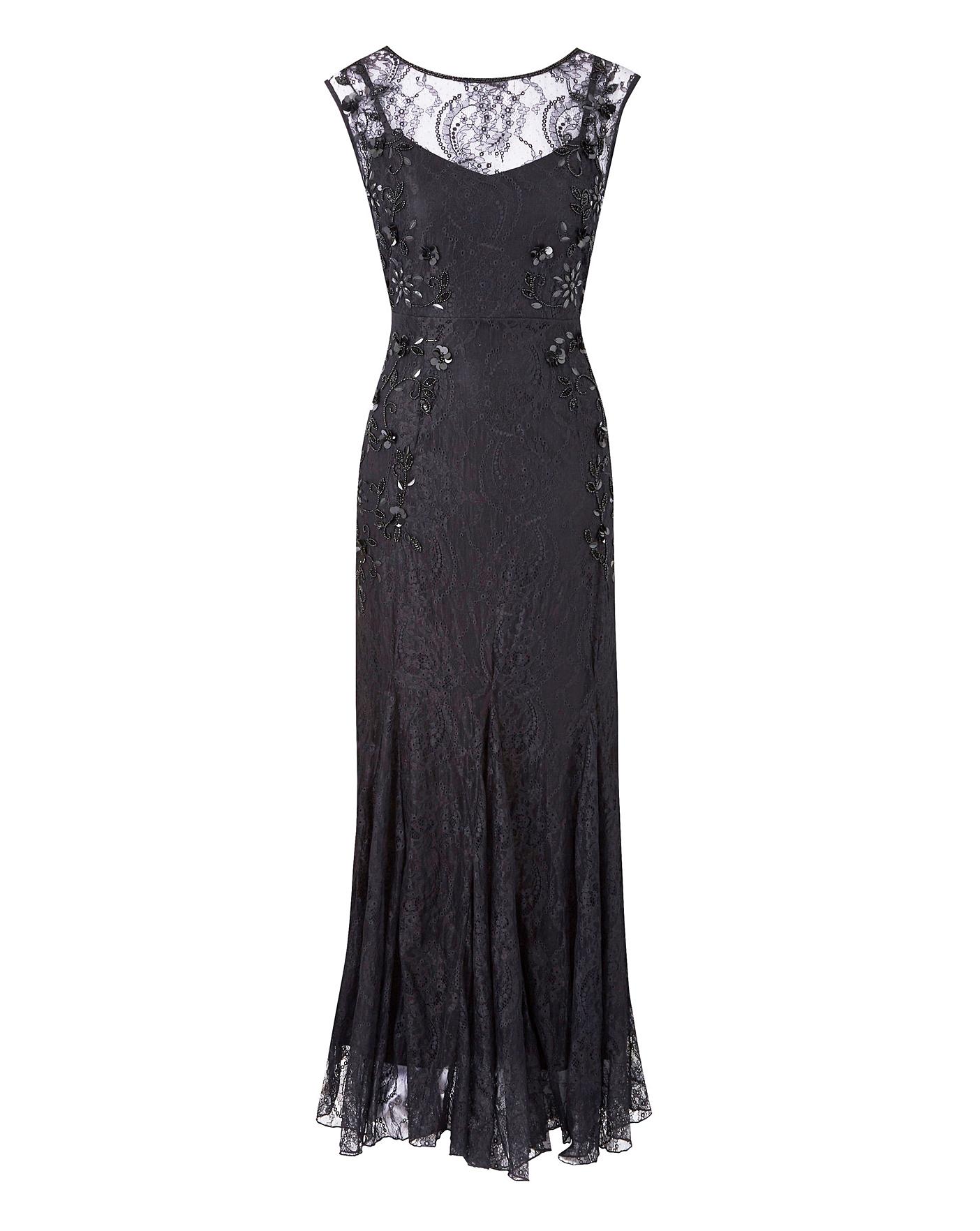 Joanna Hope Lace Bead Detail Dress | J D Williams
