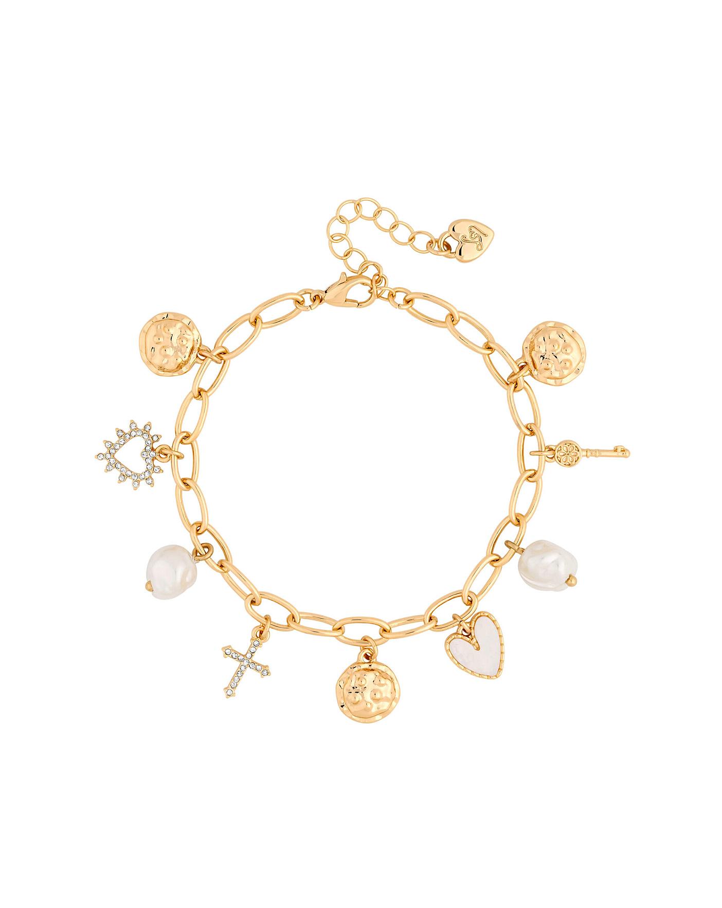 Lipsy Pearl Charm Bracelet Gift Boxed Fashion World