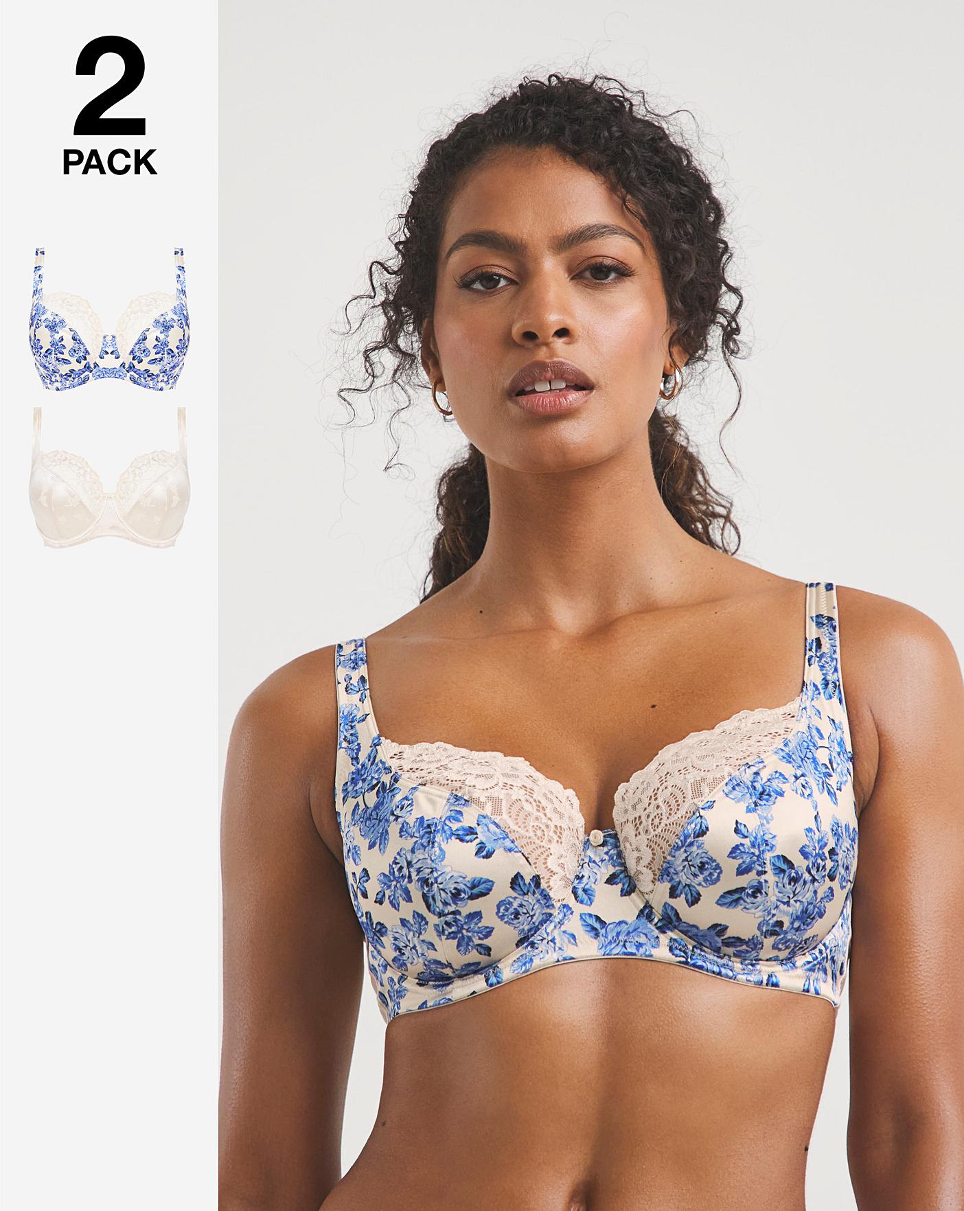 Intimates & Sleepwear, 36 Or 38c Turquoise And White Flower Lace Bra