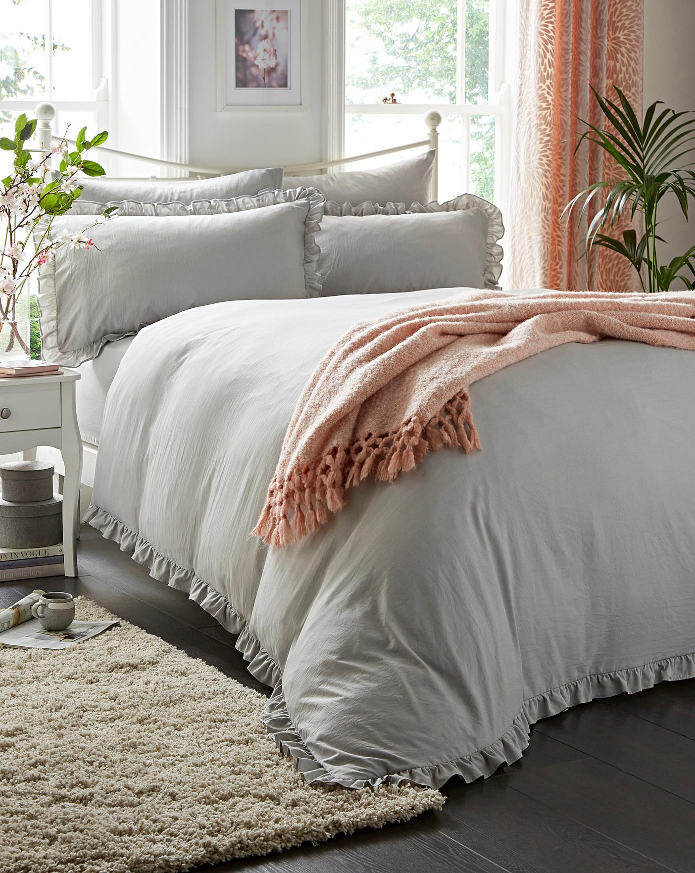 Simply Soft Ruffle Duvet Set J D Williams