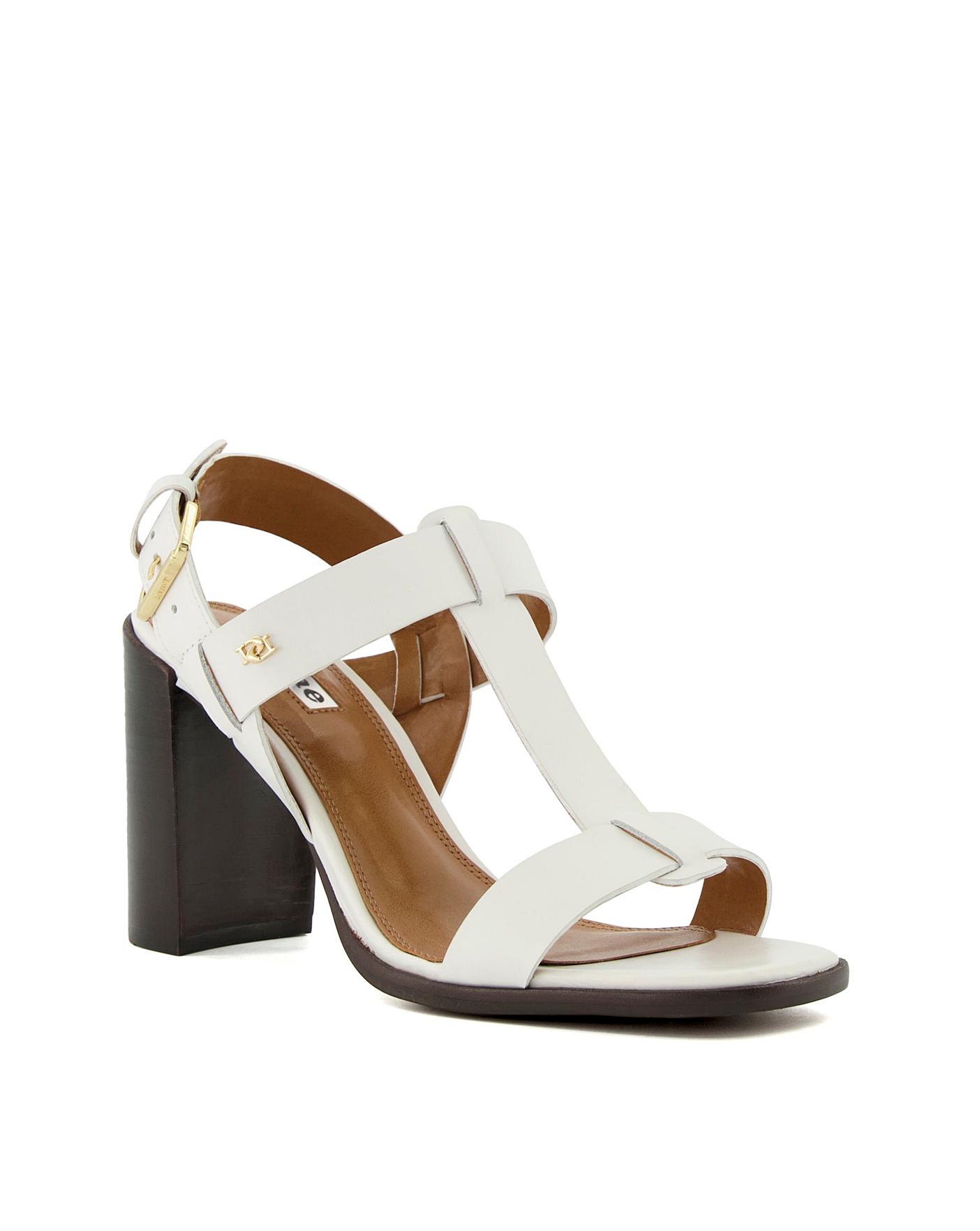 Dune low outlet heel sandals