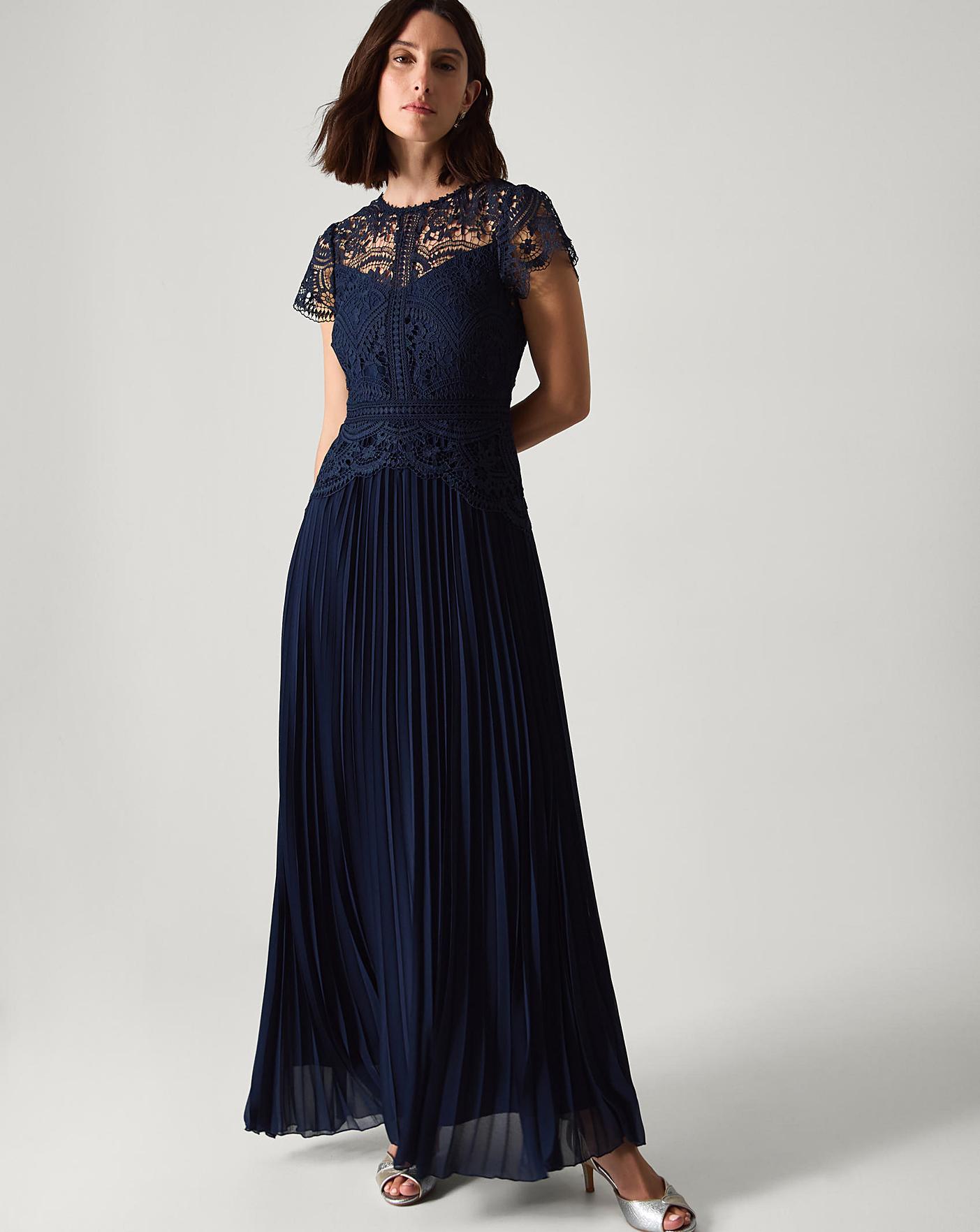 Monsoon Lace Pleated Bridesmaid Dress | Simply Be