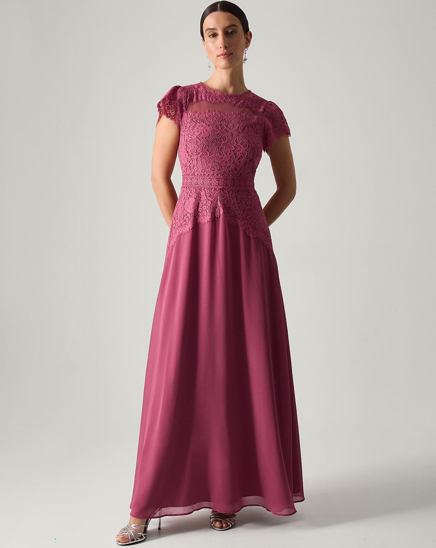 Monsoon Monike Short Sleeve Lace Dress | Oxendales