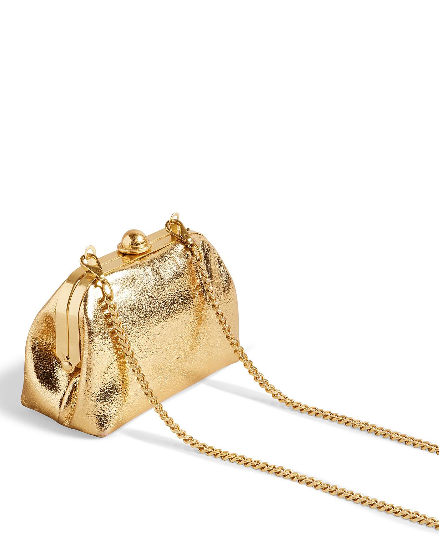 Ted baker sale gold clutch