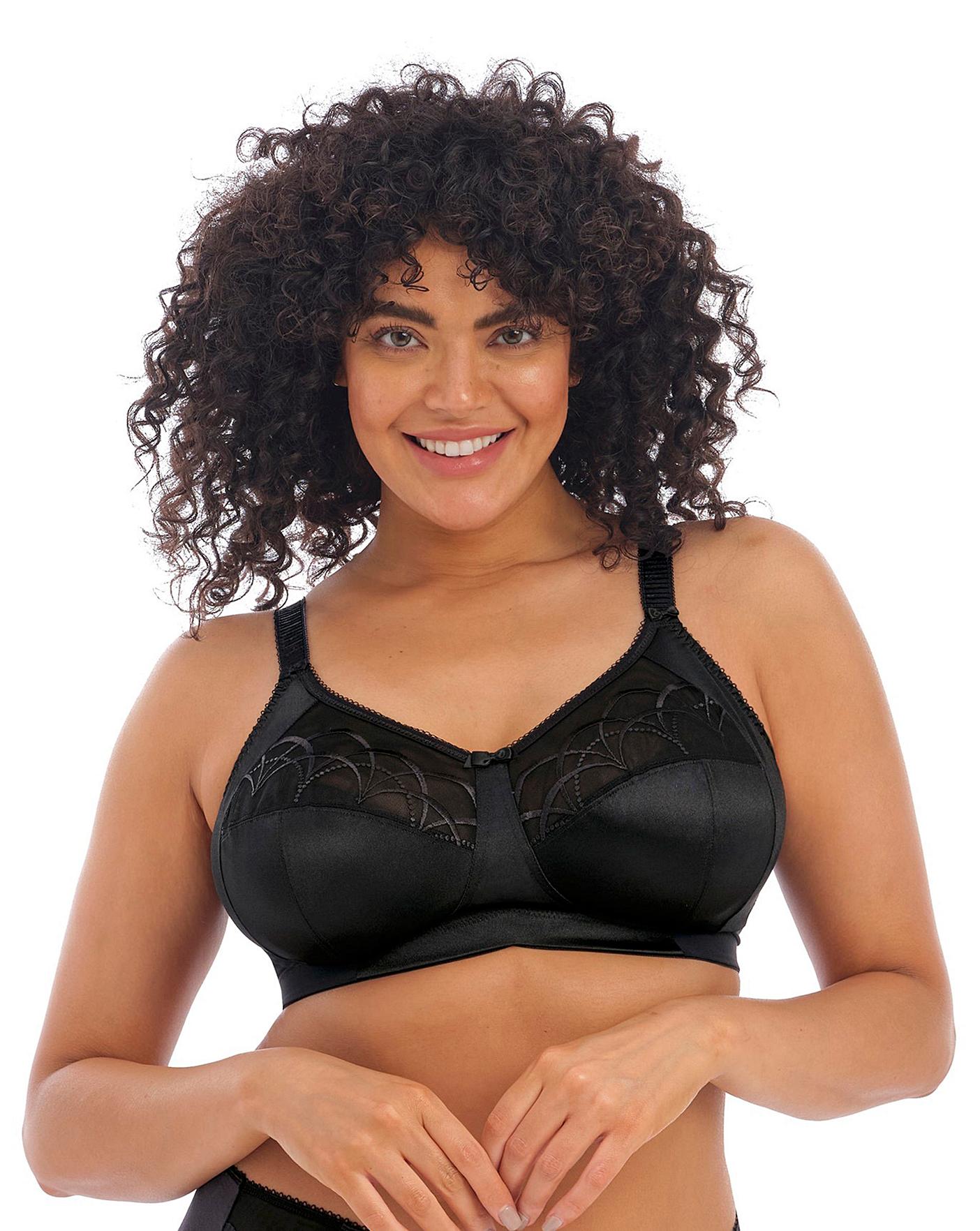 Elomi Women's Caitlyn Underwire Side Support Bra,Black,36GG (UK) :  : Clothing, Shoes & Accessories