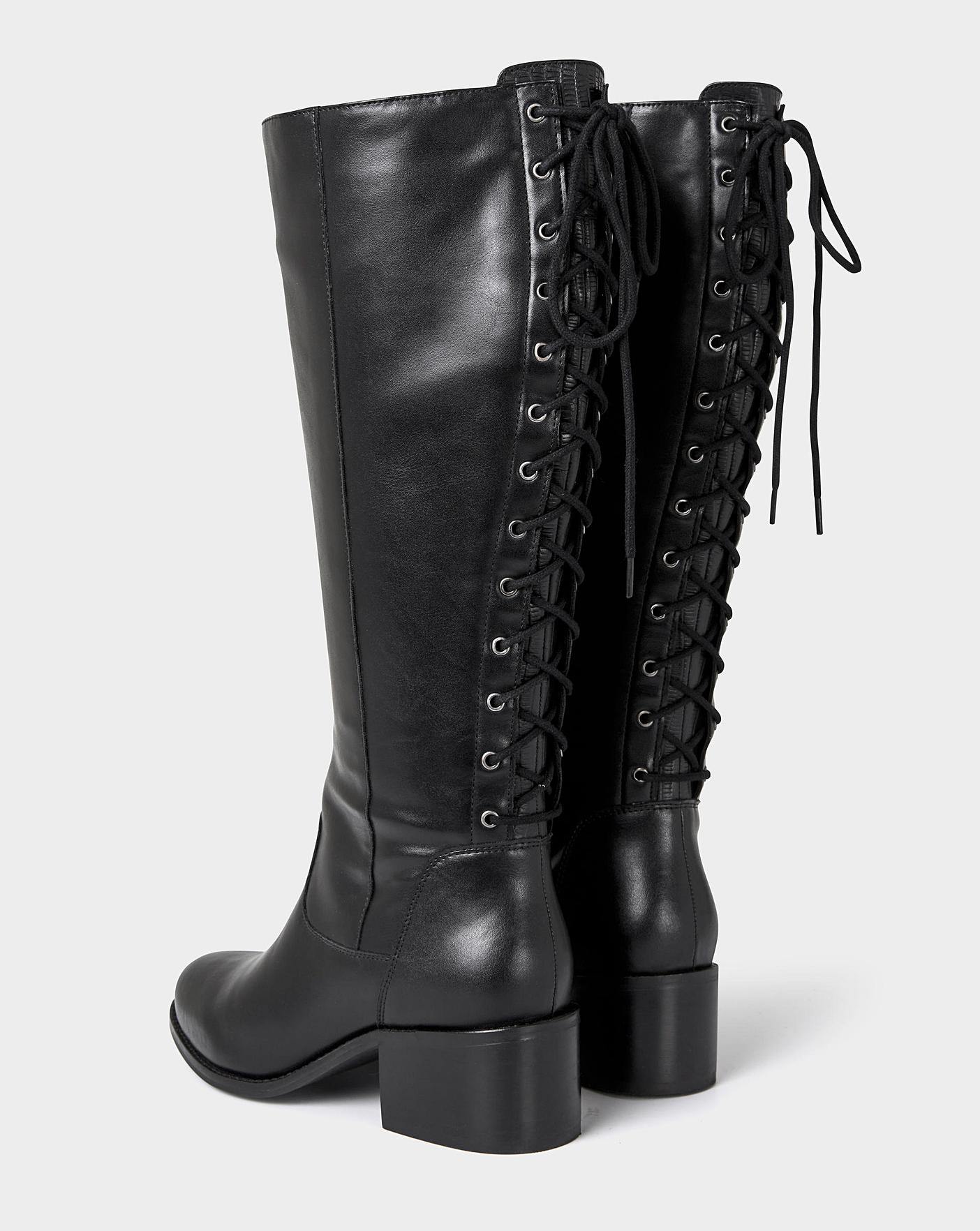 Long lace 2024 up riding boots