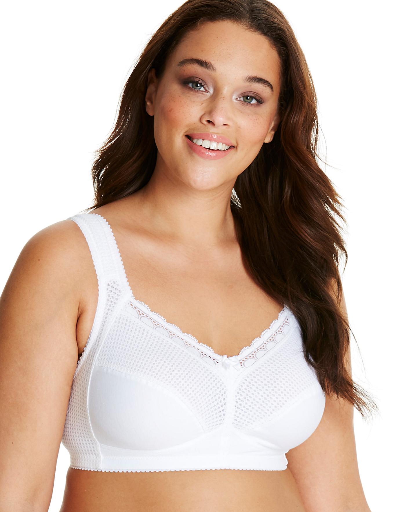 Miss Mary of Sweden Diamond Non Wired Cotton Bra With Comfort Straps