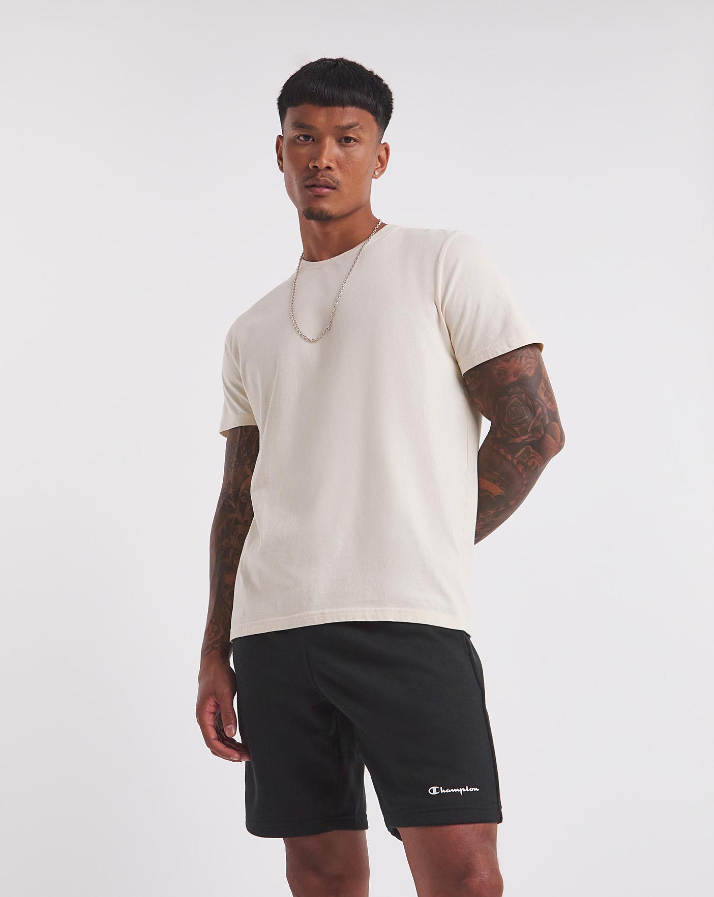 Men's champion hot sale white shorts